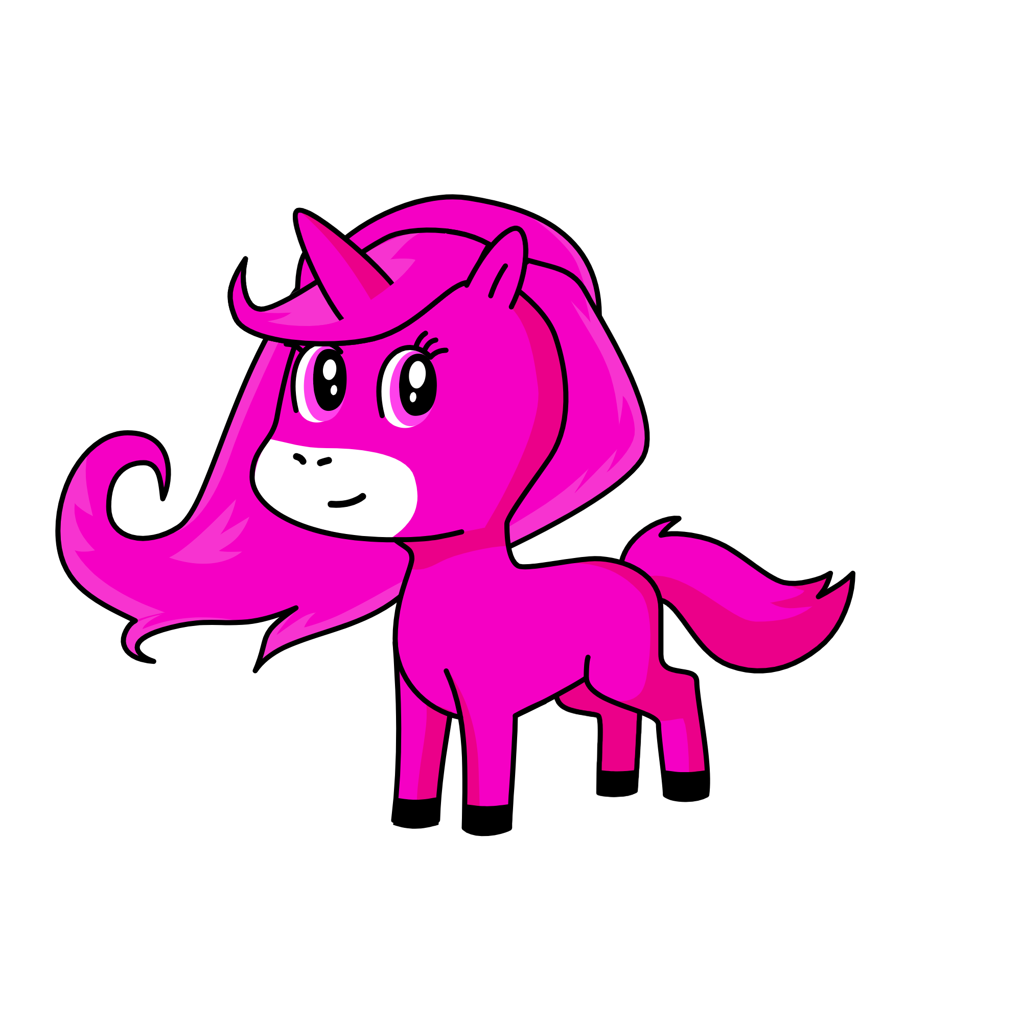 pink, the unicorn