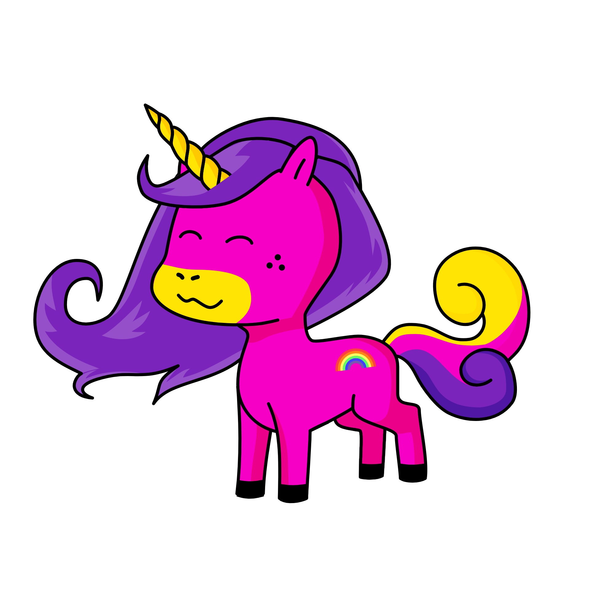 Pinky pop, the unicorn