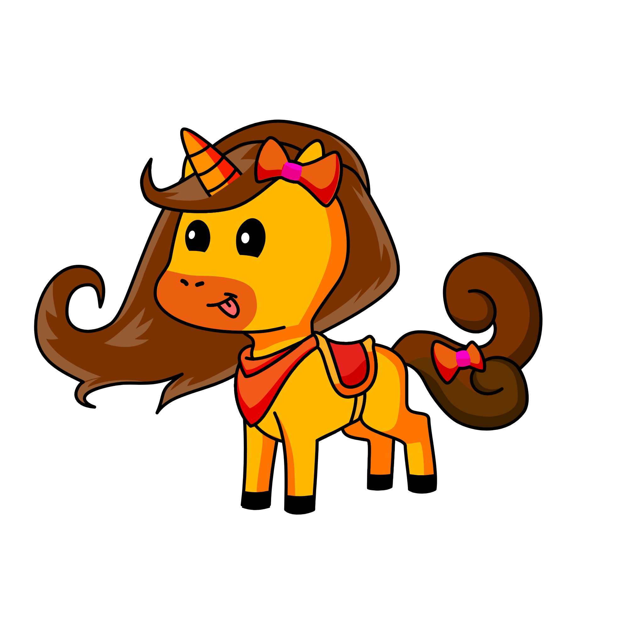 Orangina, the unicorn