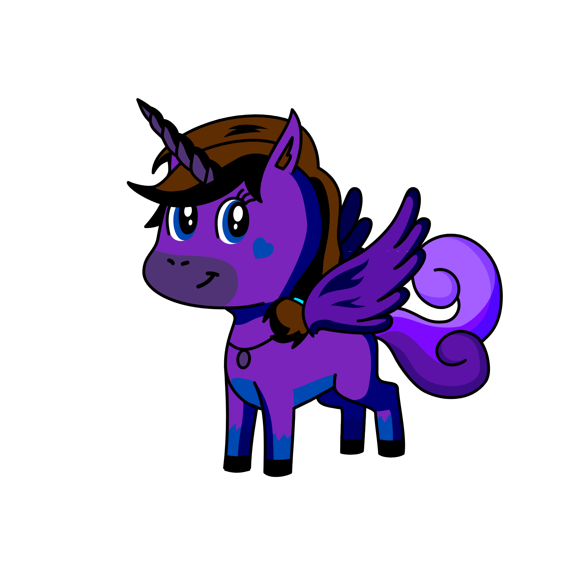 Majestic Purple, the unicorn