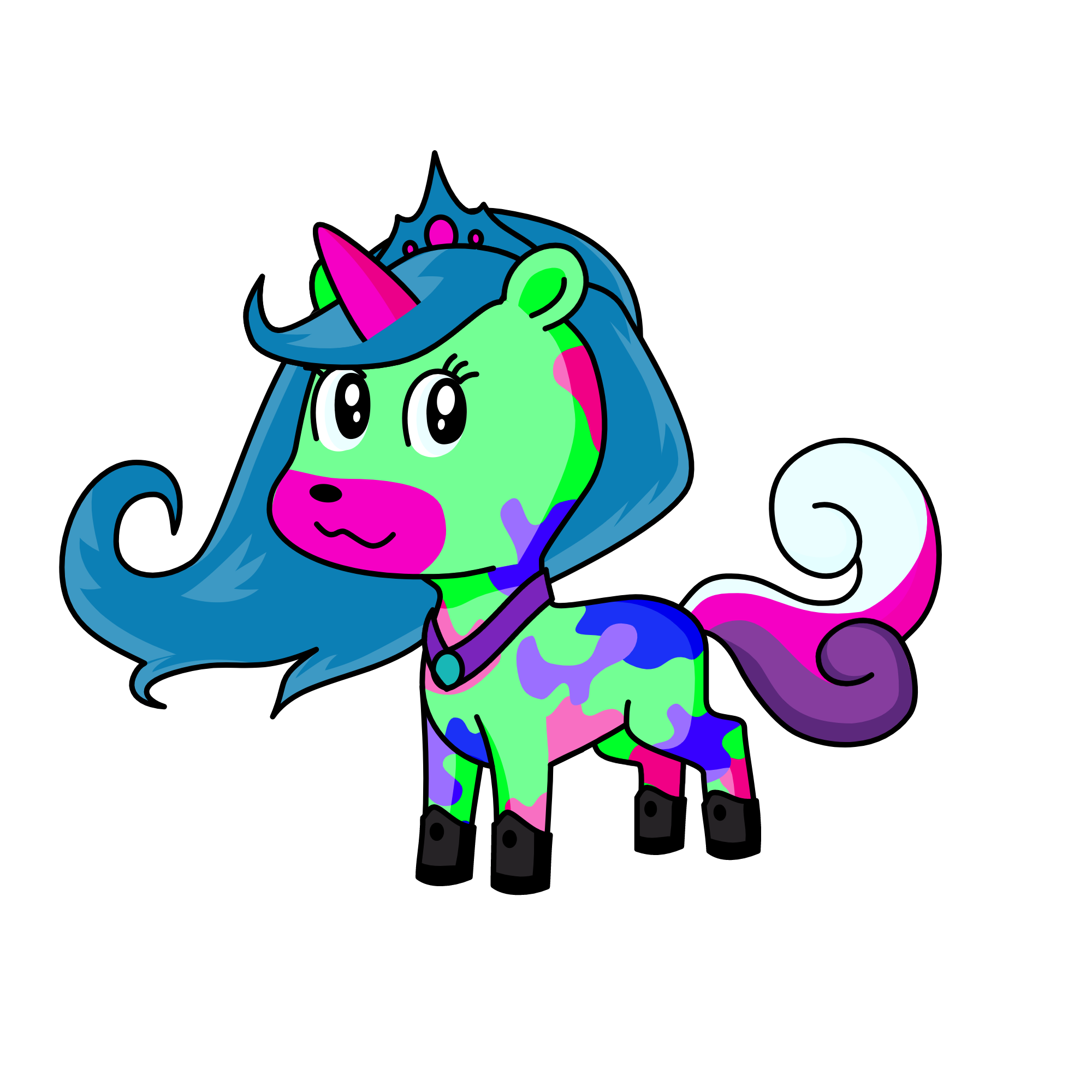 pony, the unicorn