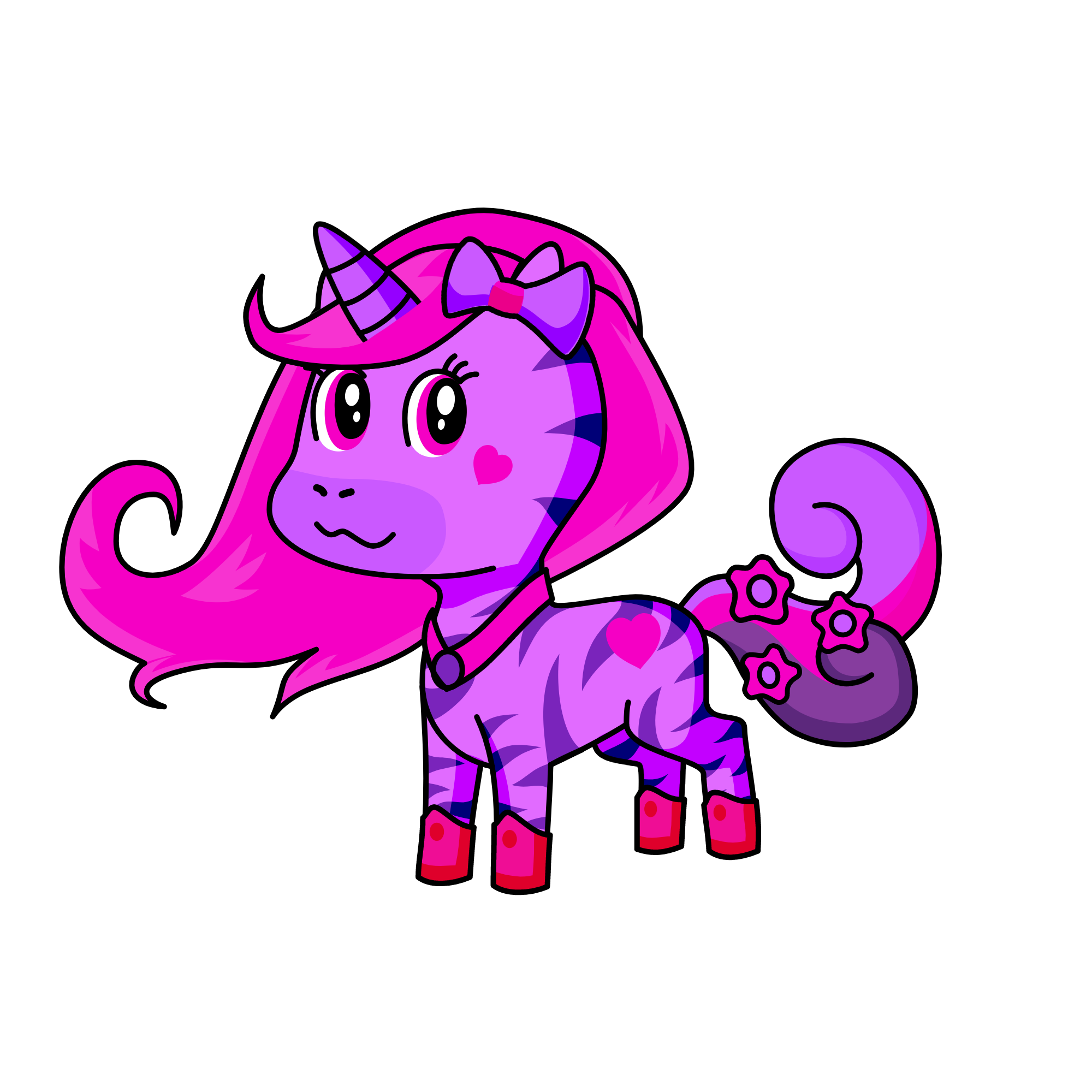 pony, the unicorn