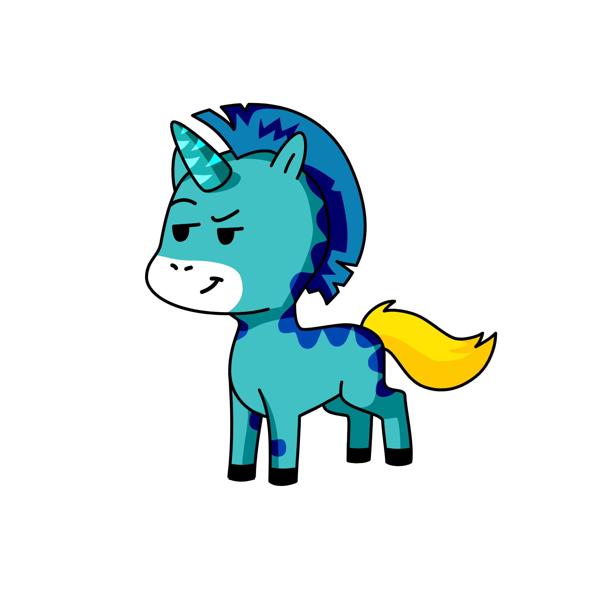 cool, the unicorn