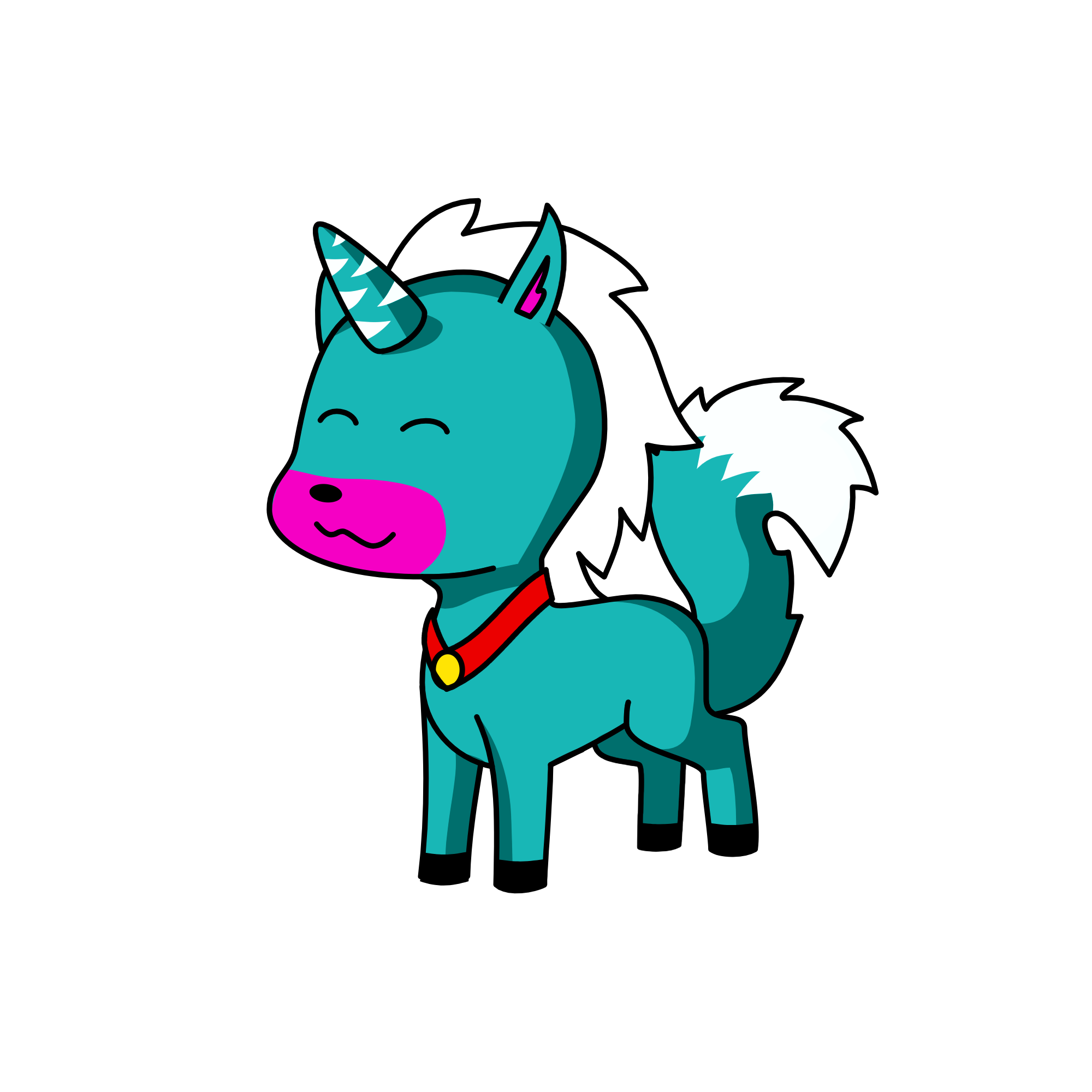 husky, the unicorn