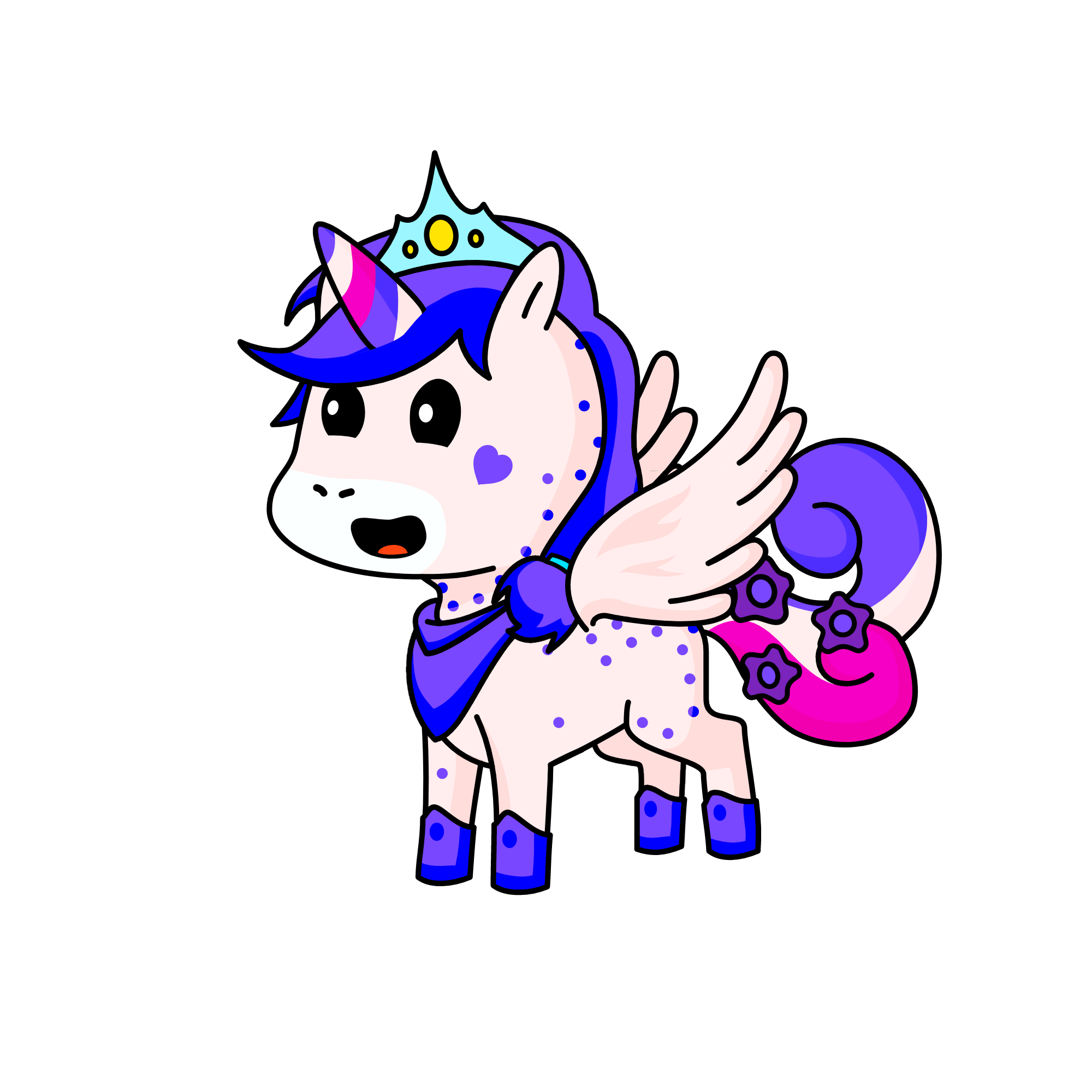 Spotty, the unicorn