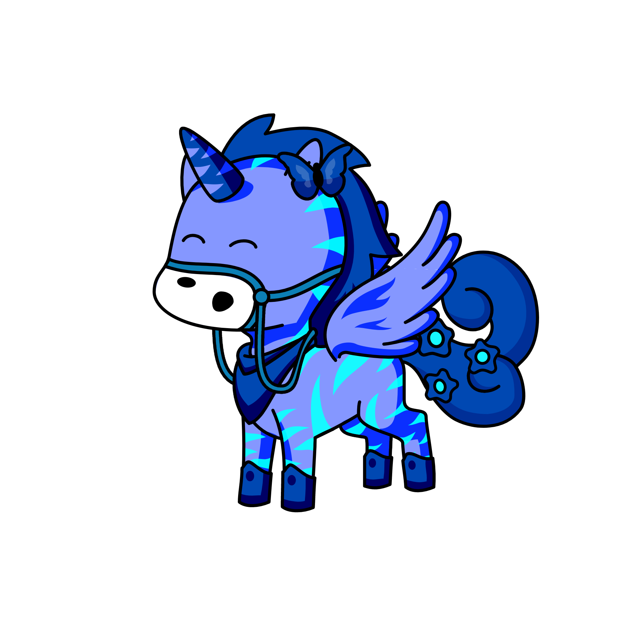 blueberry, the unicorn
