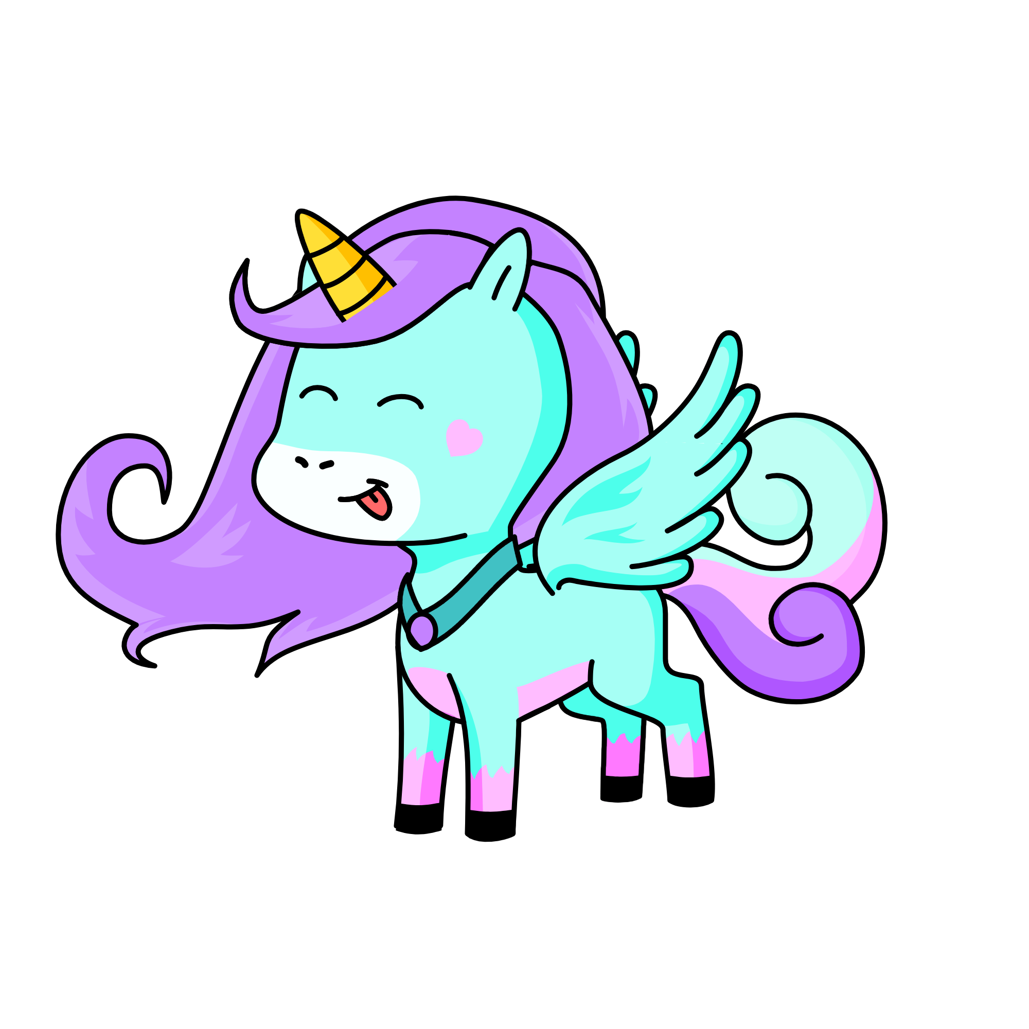 Sparkles, the unicorn