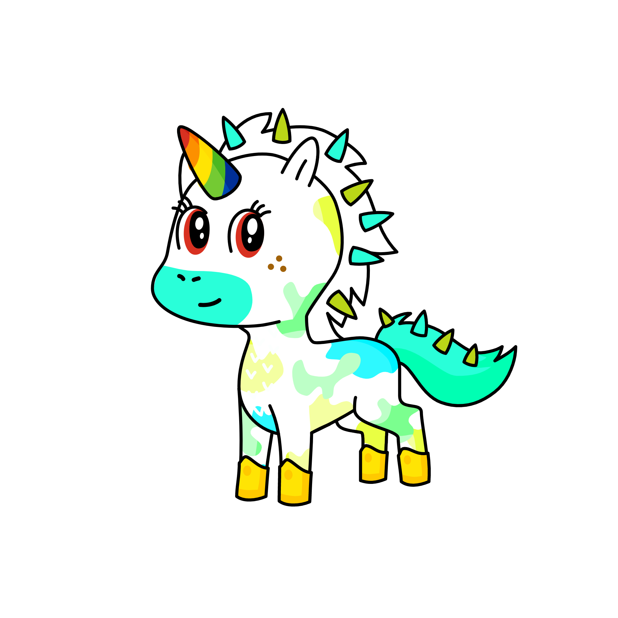 Seafoam, the unicorn