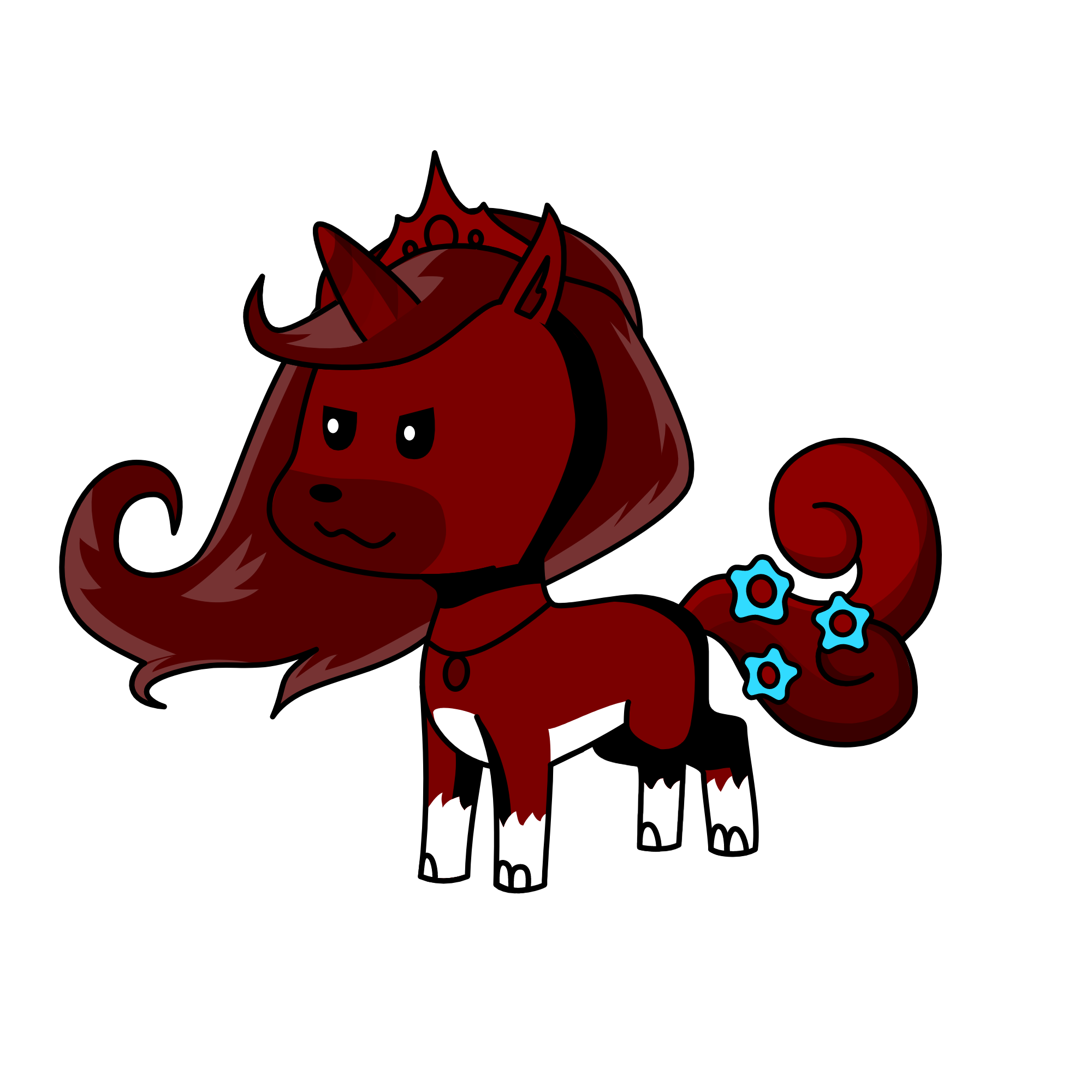 blood red, the unicorn
