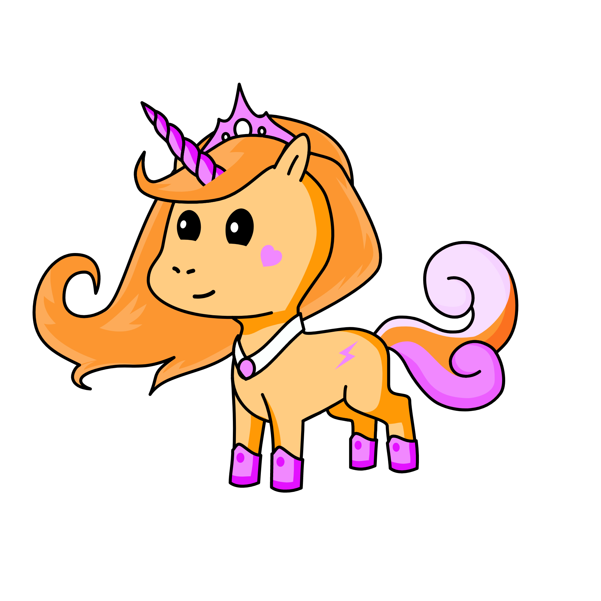 Goldie, the unicorn