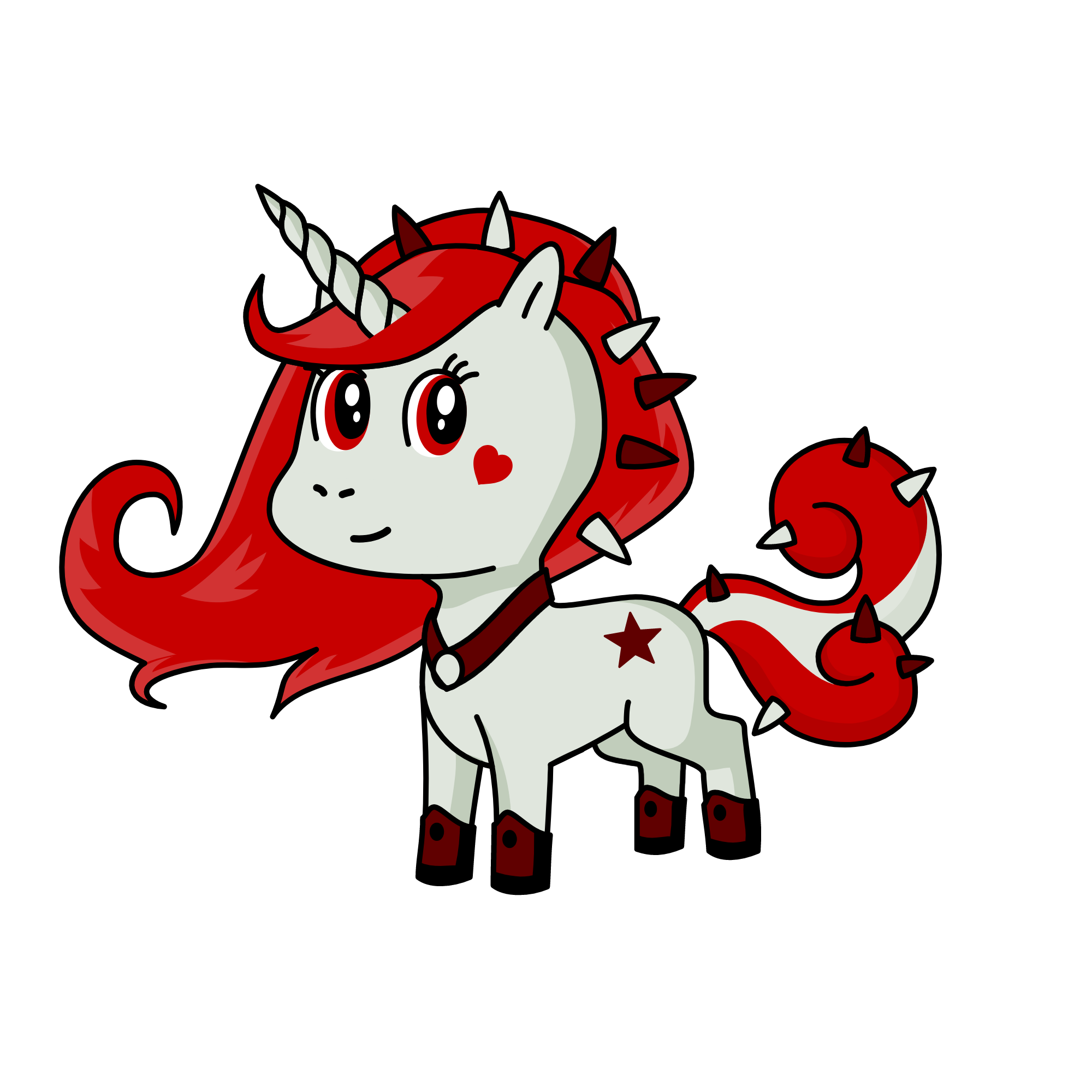 Fire Rose, the unicorn