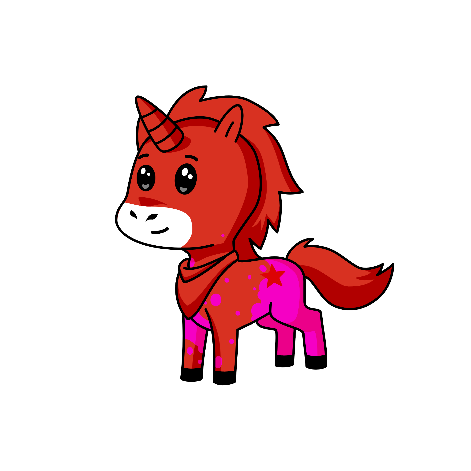 Red, the unicorn