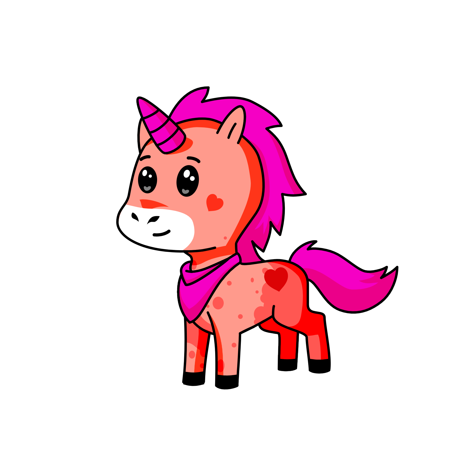 Pink, the unicorn