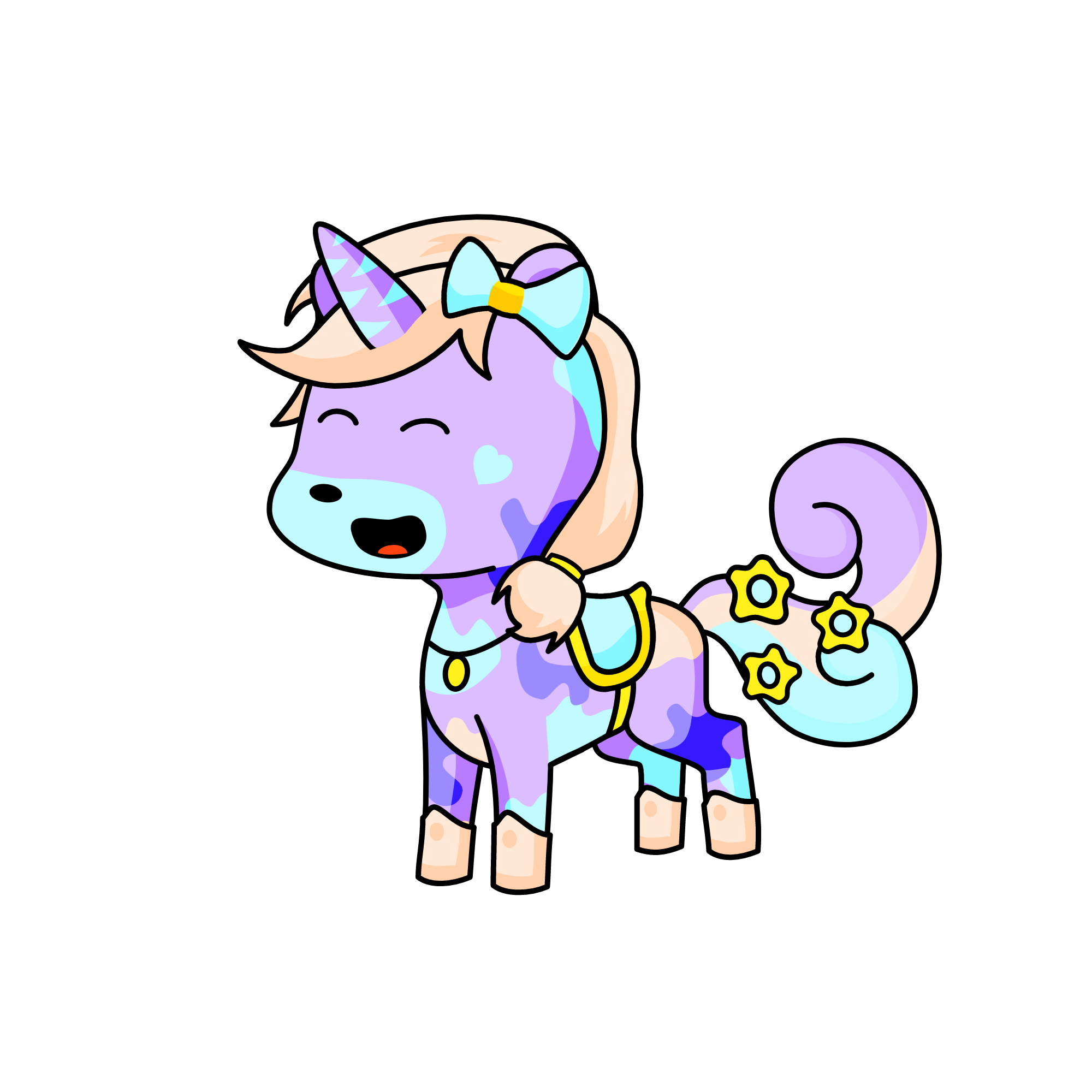 Colourful , the unicorn