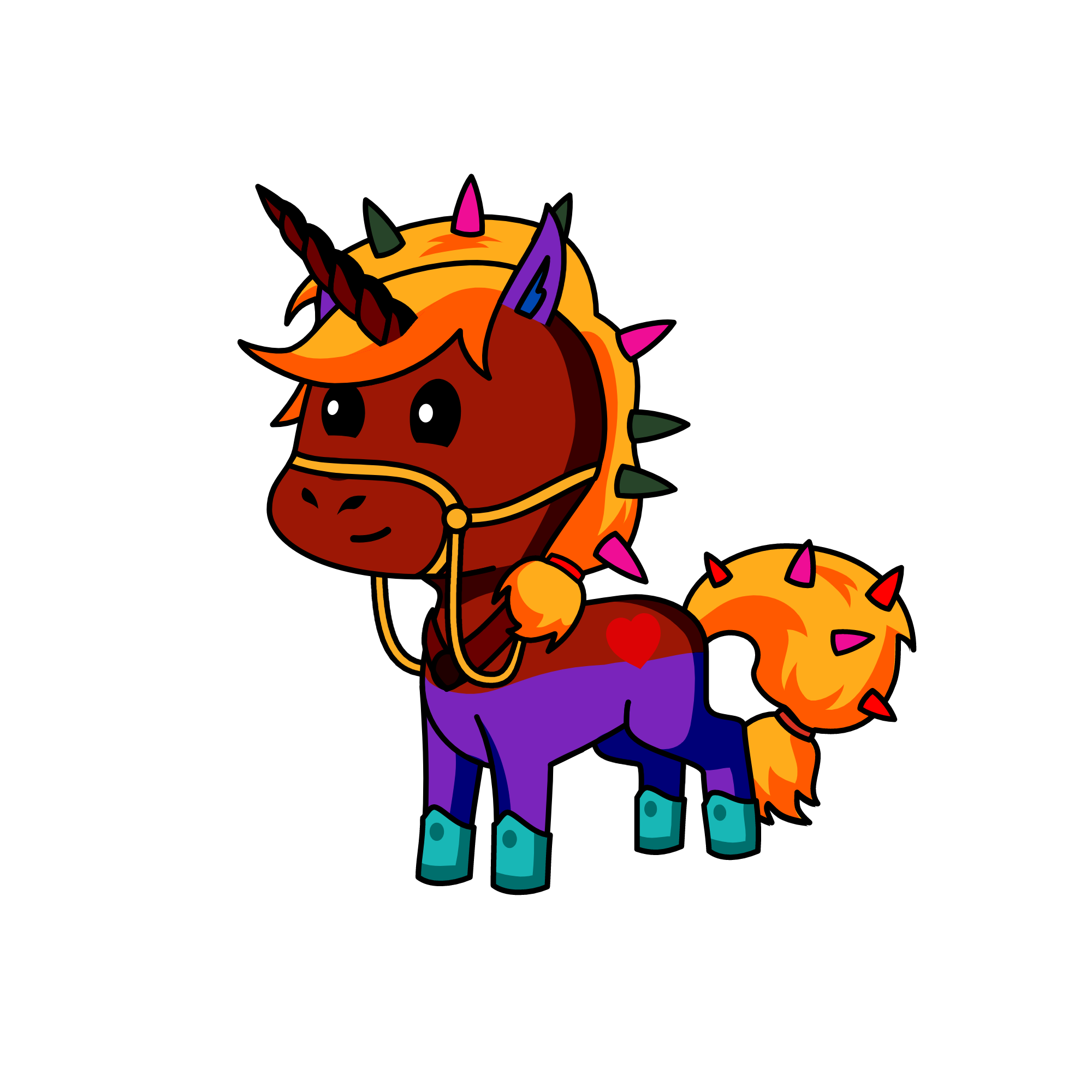 Nightmare moon, the unicorn