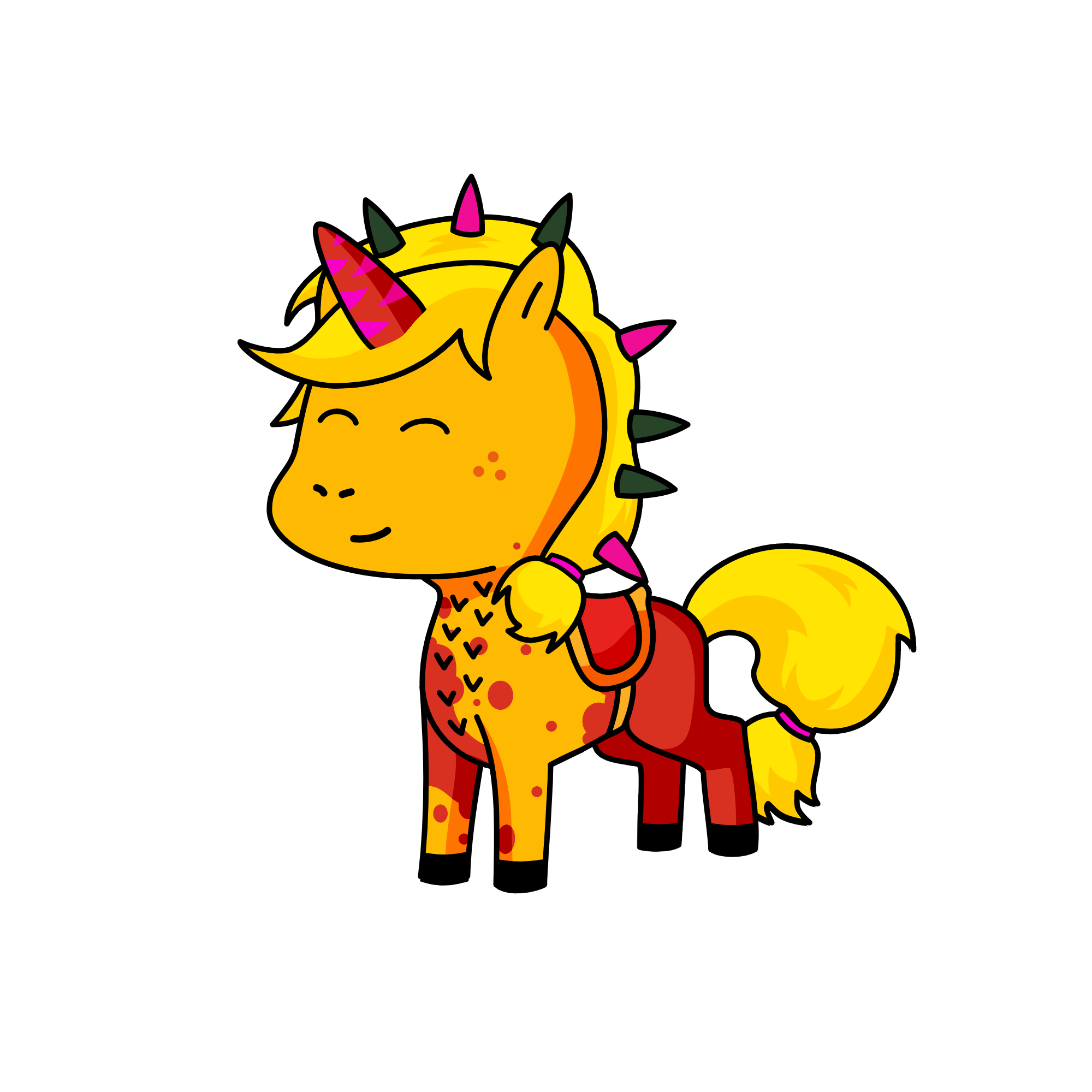 apple blossom, the unicorn