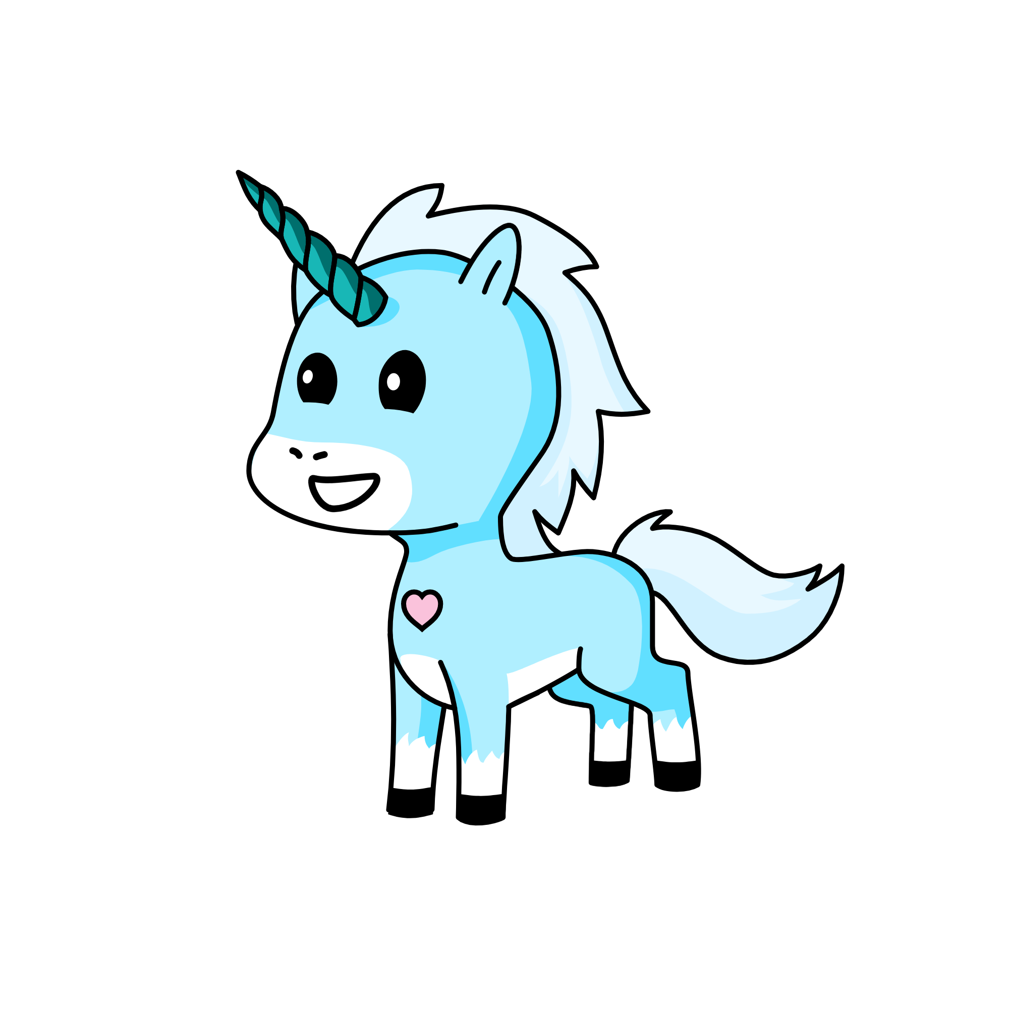 Winter, the unicorn