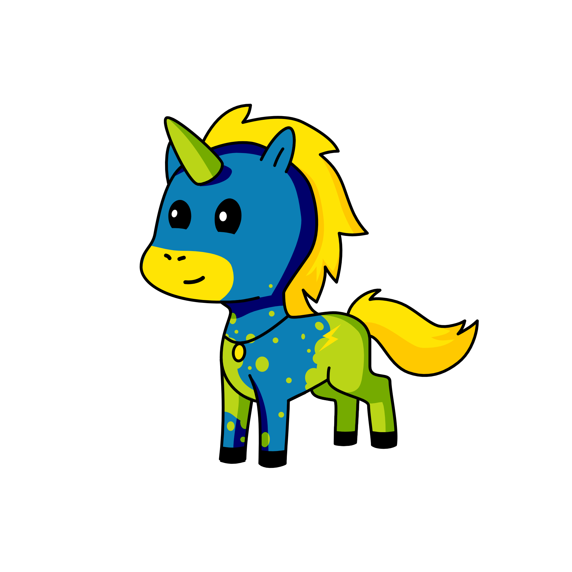 X, the unicorn
