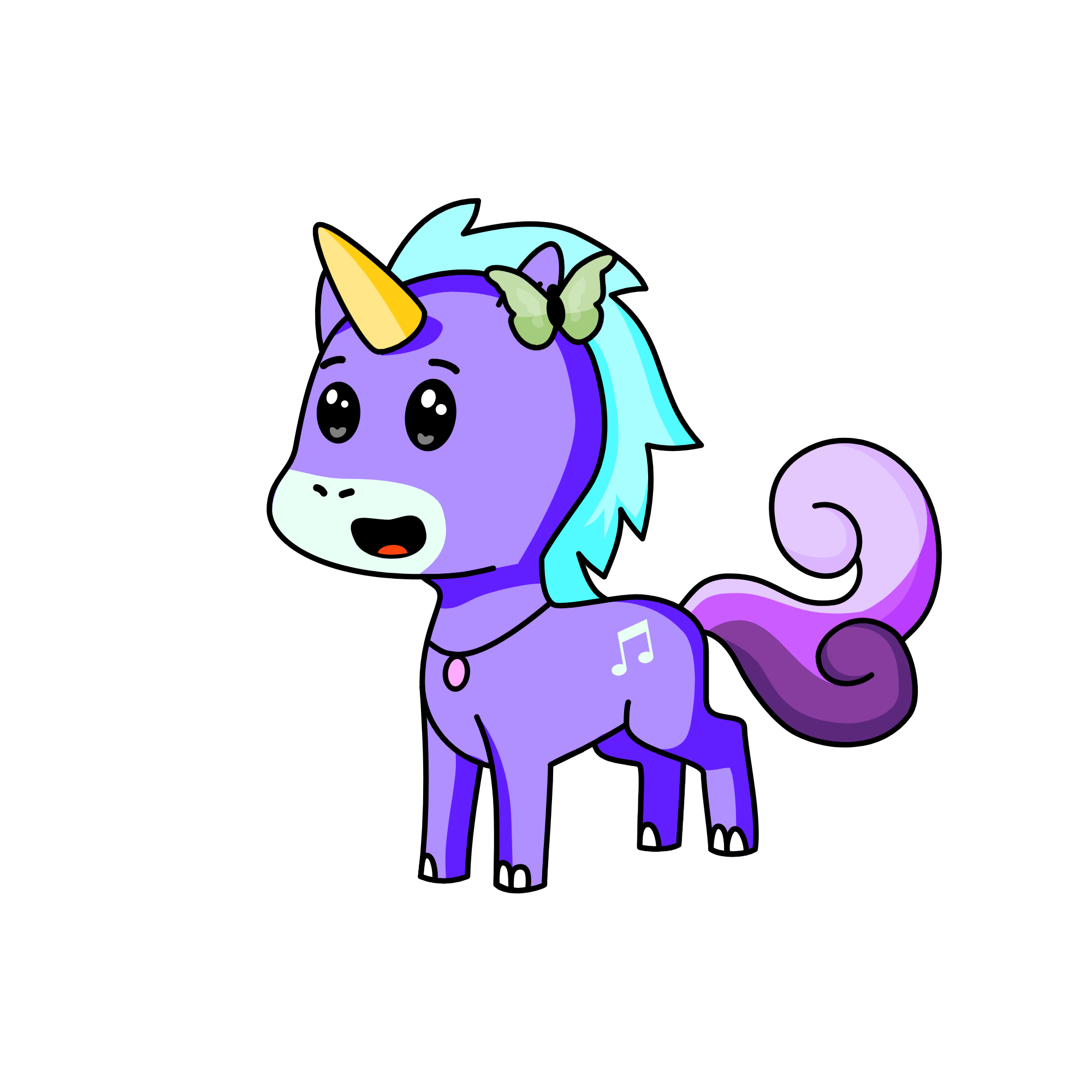 Purple Magic, the unicorn