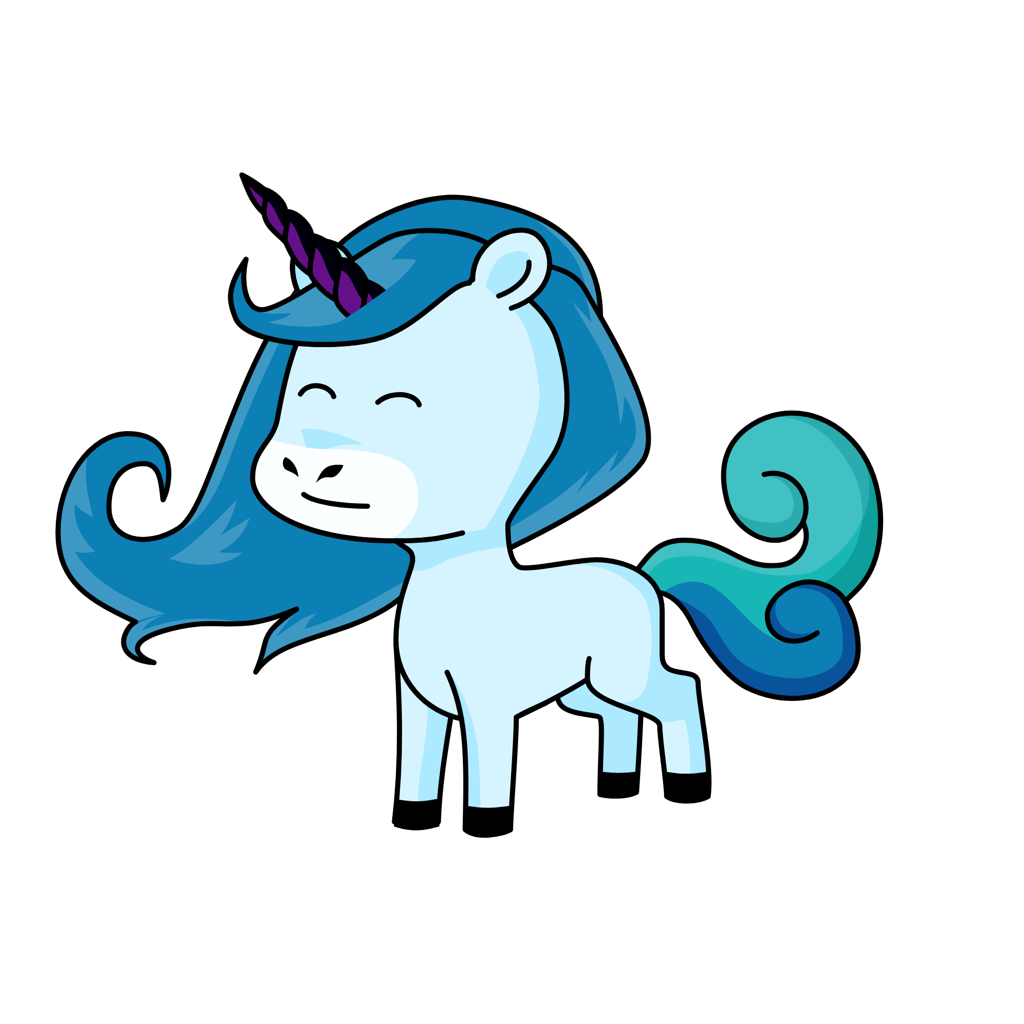 Silver, the unicorn