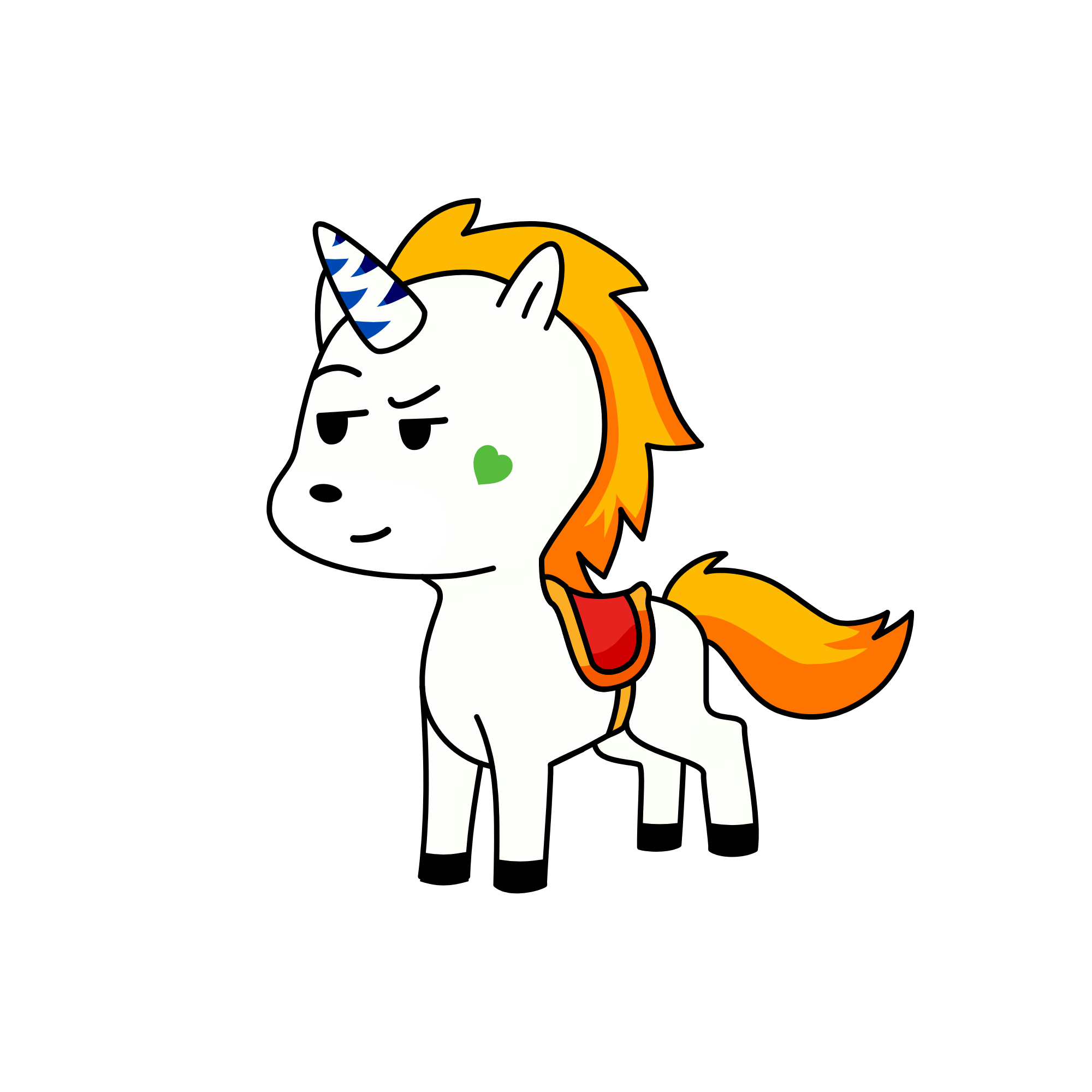 Baluba , the unicorn