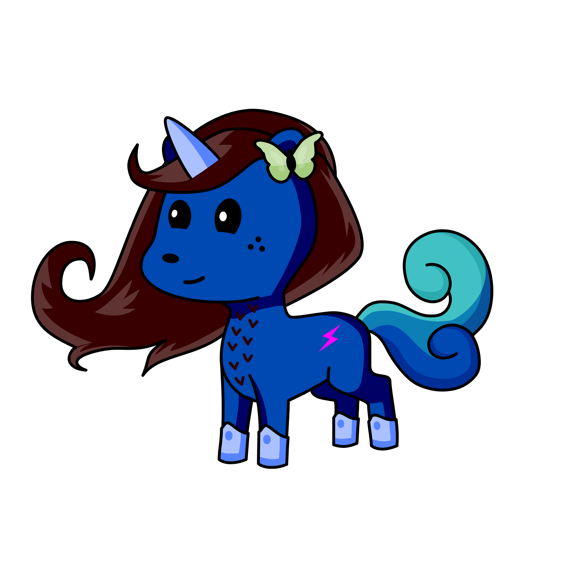 moonlight, the unicorn