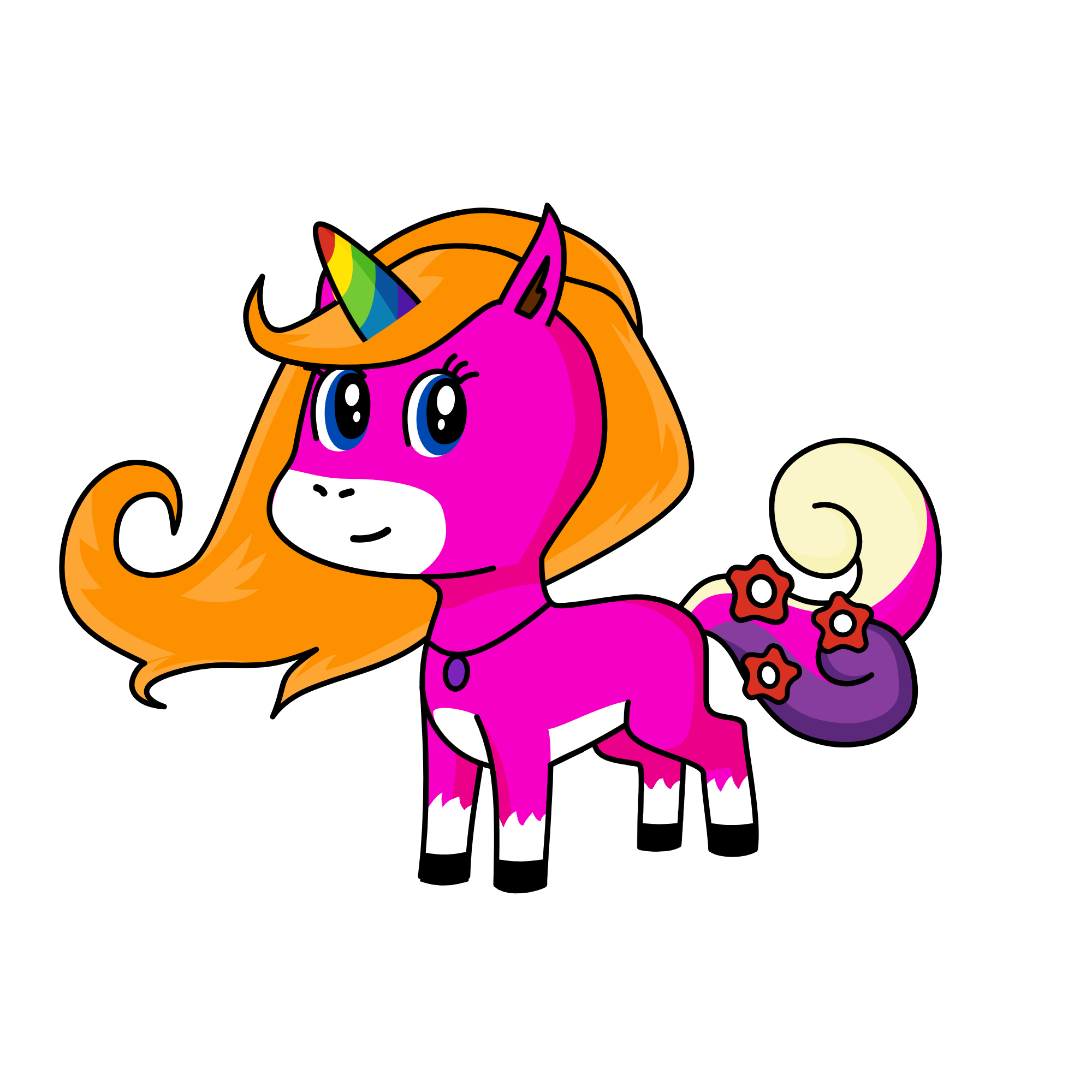pinky uni, the unicorn