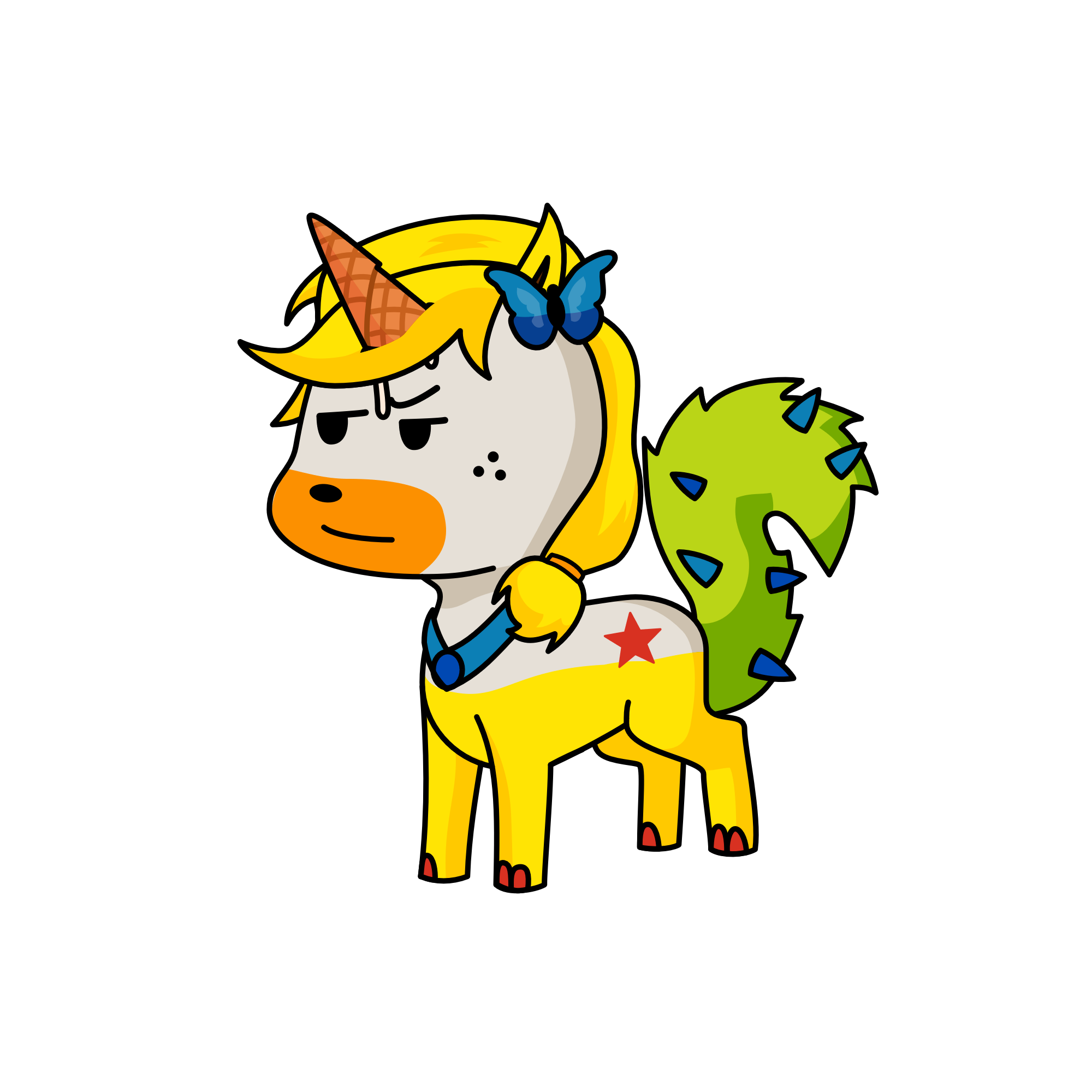 Pussy, the unicorn