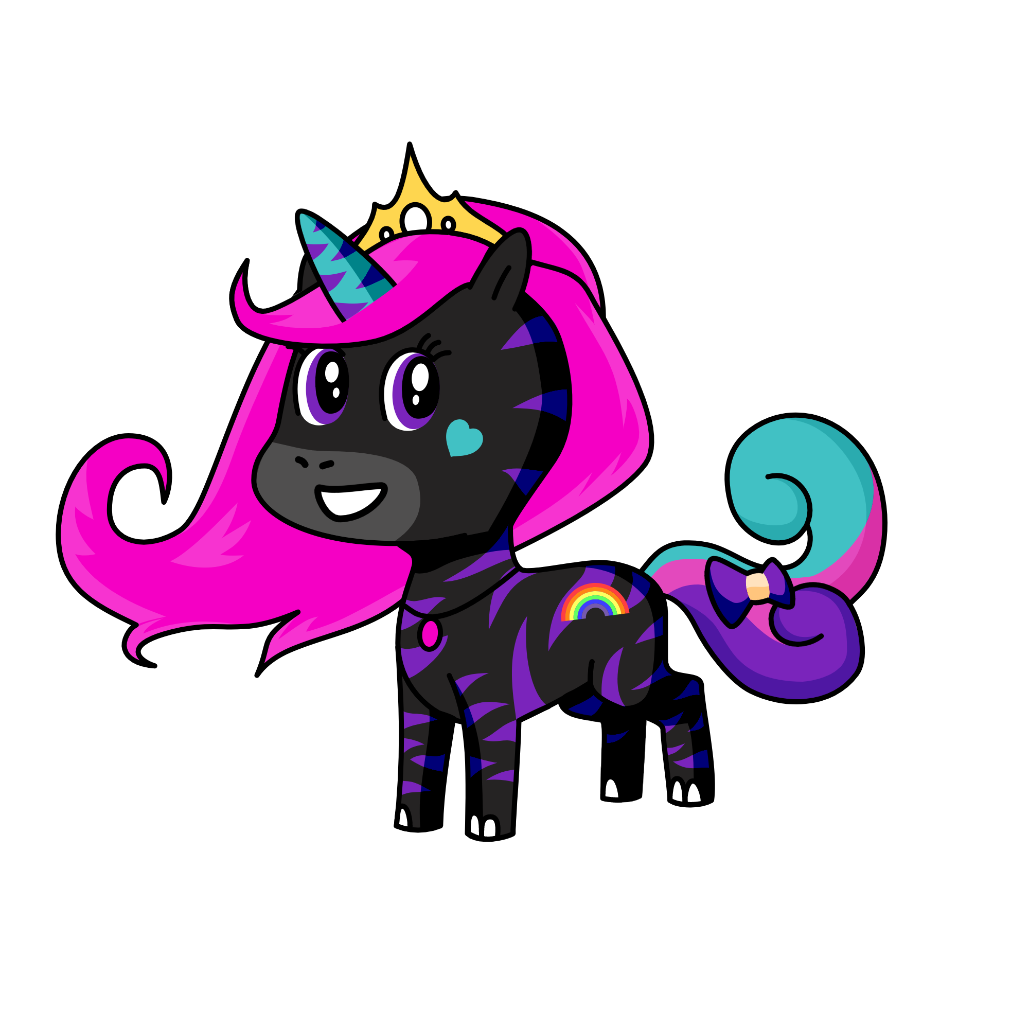 zebra, the unicorn
