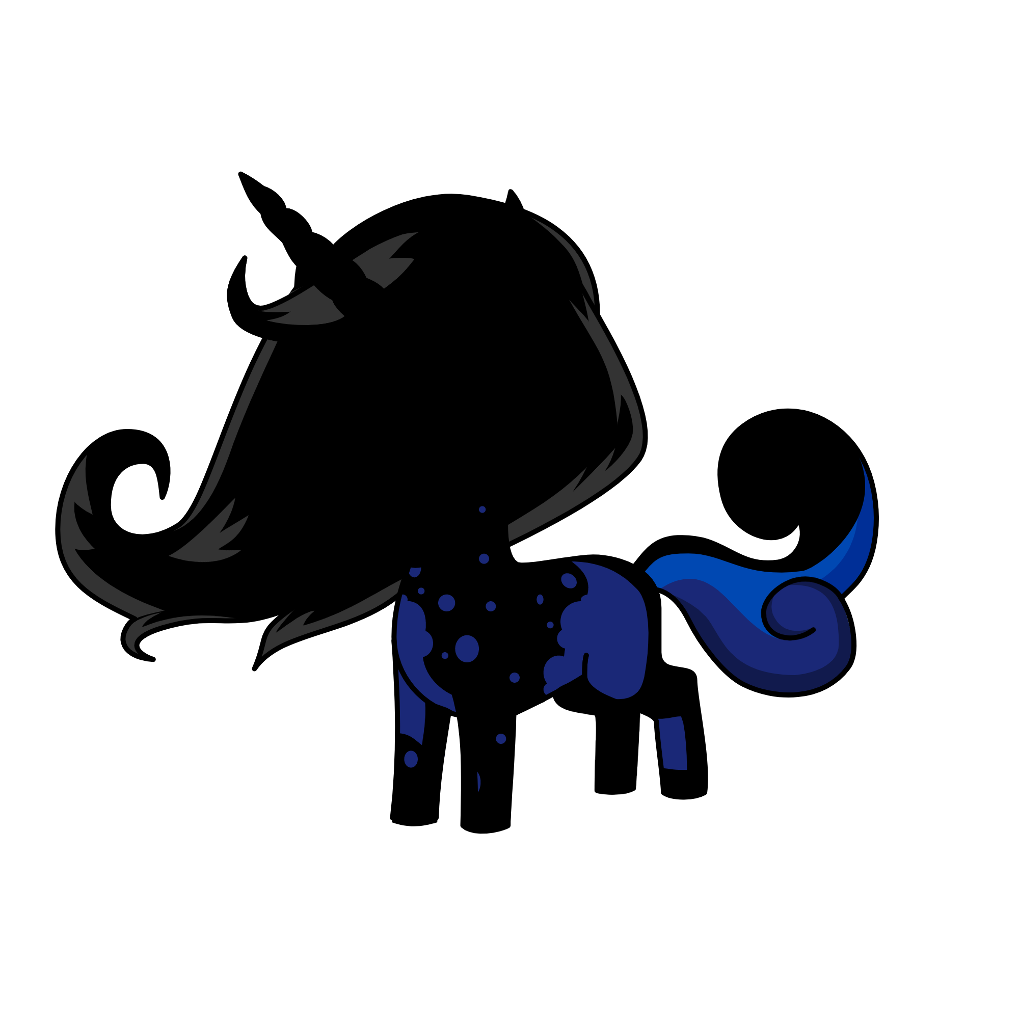 Dark Knight, the unicorn