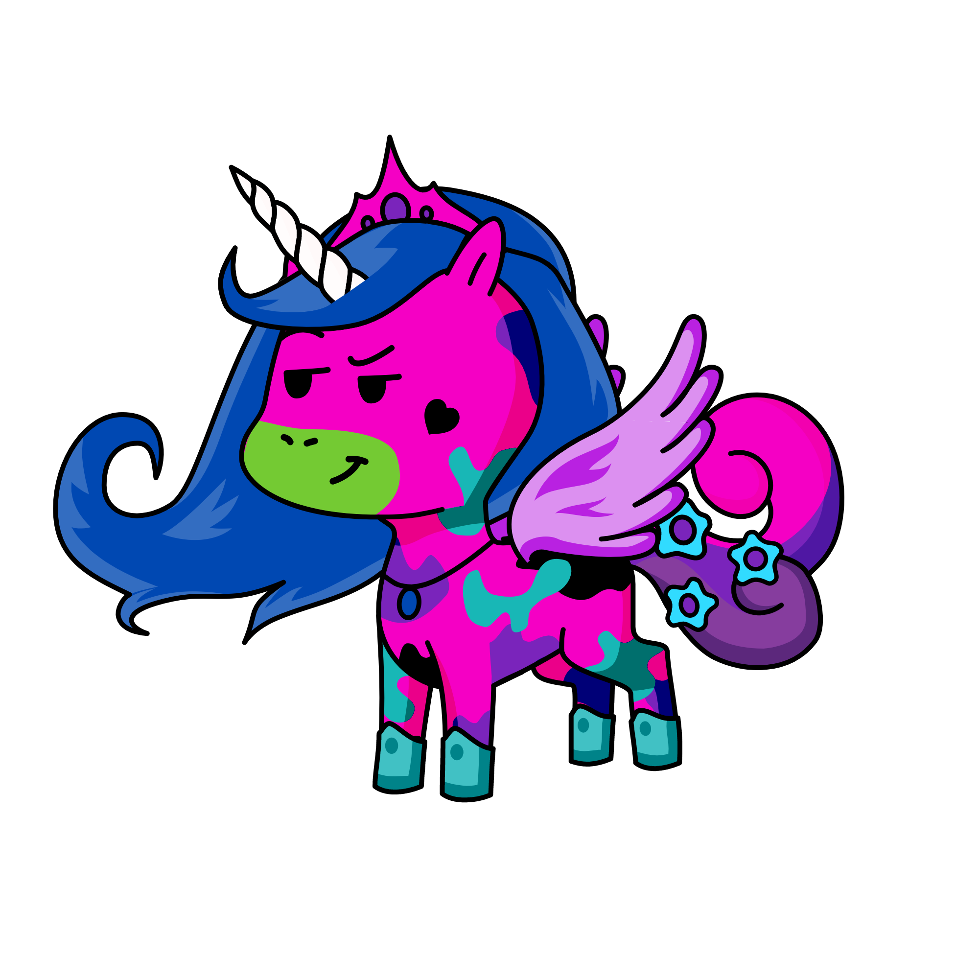 I have the most ginormous ego, the unicorn
