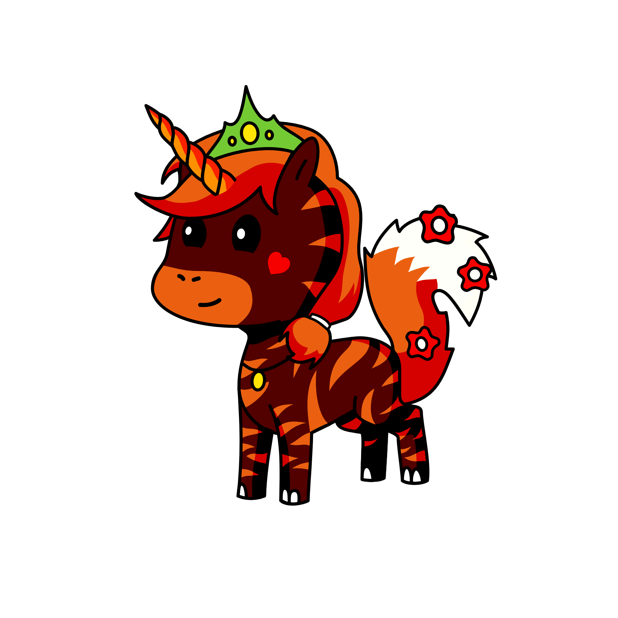 Flame, the unicorn