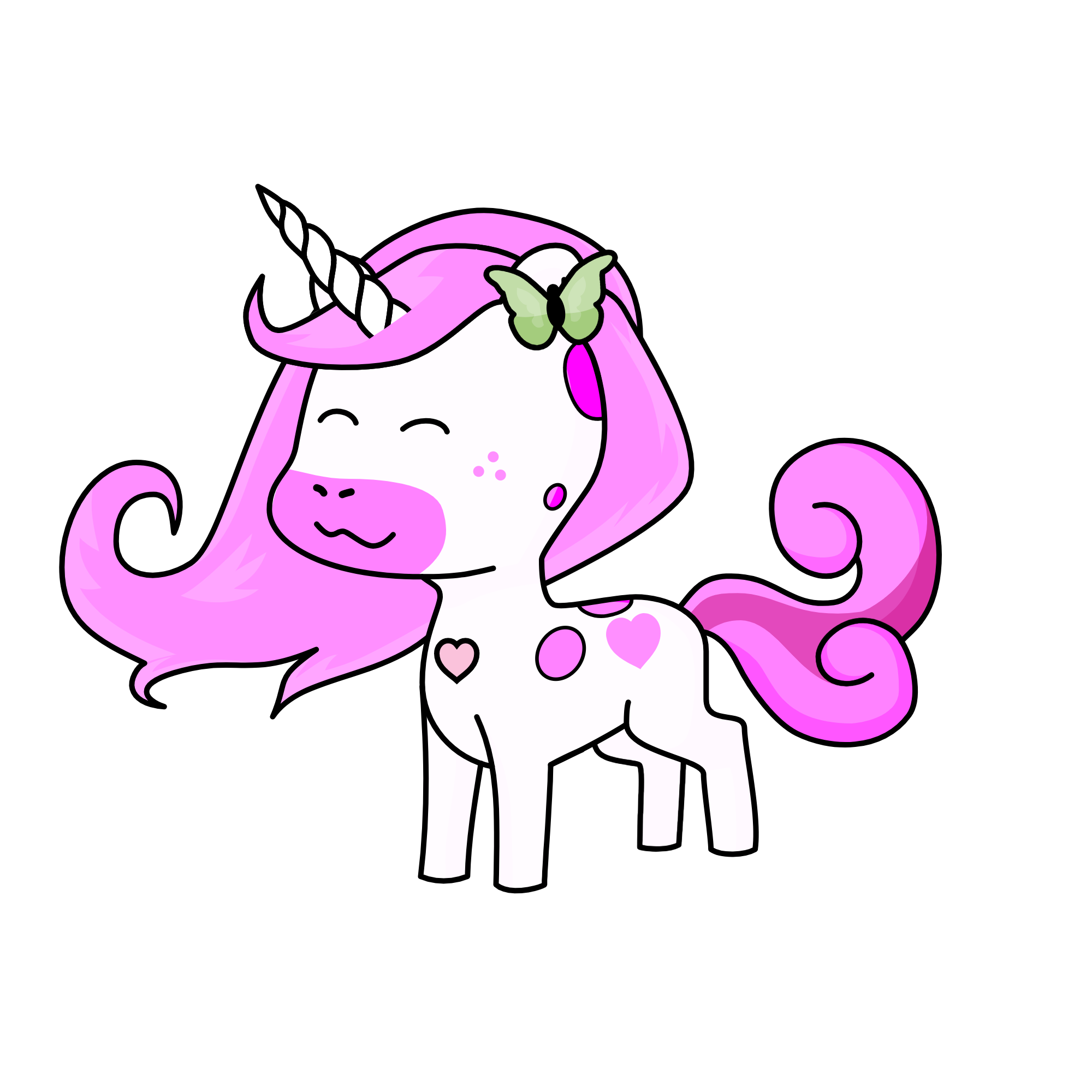 Strawberry Horse, the unicorn
