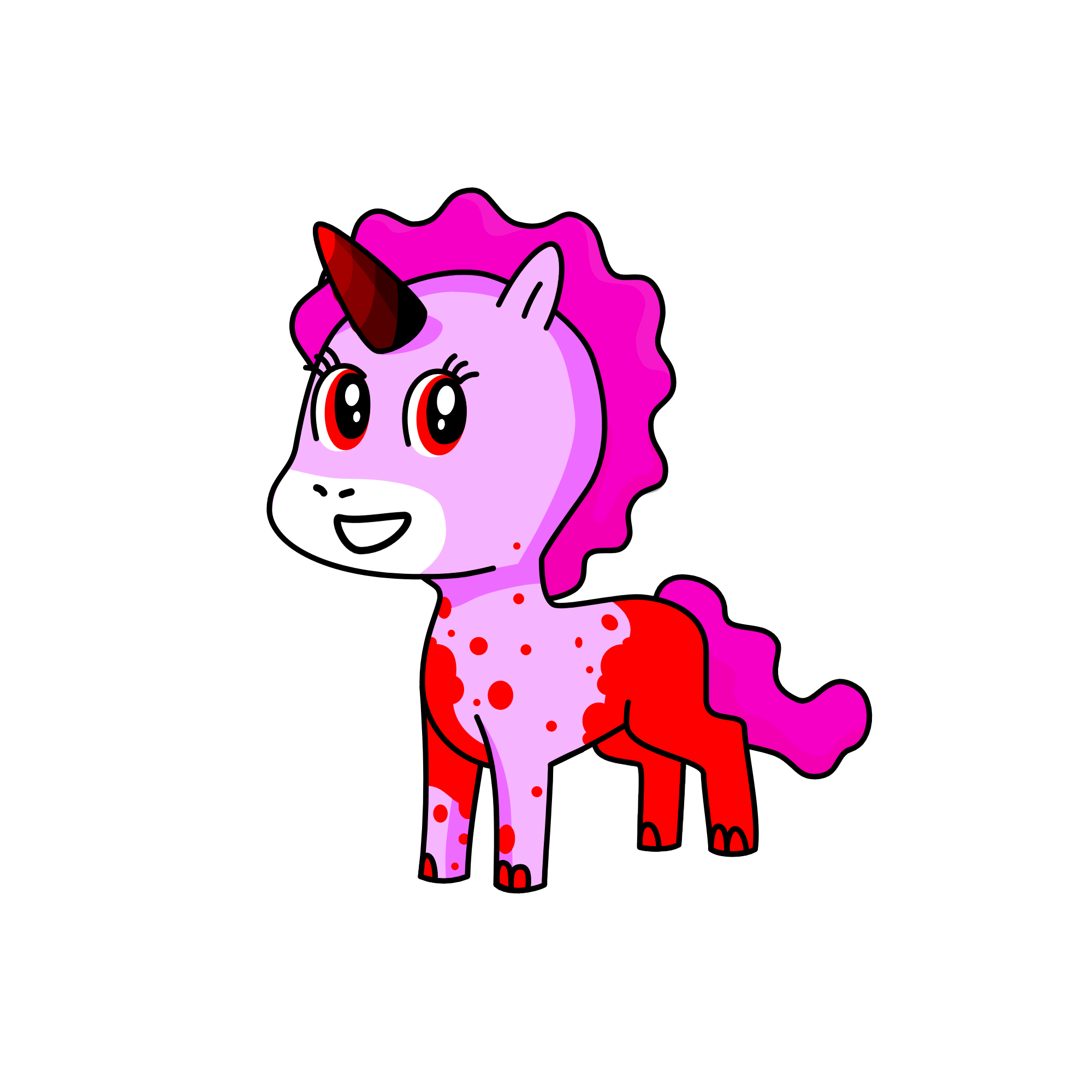 evil Pinkie Pie, the unicorn