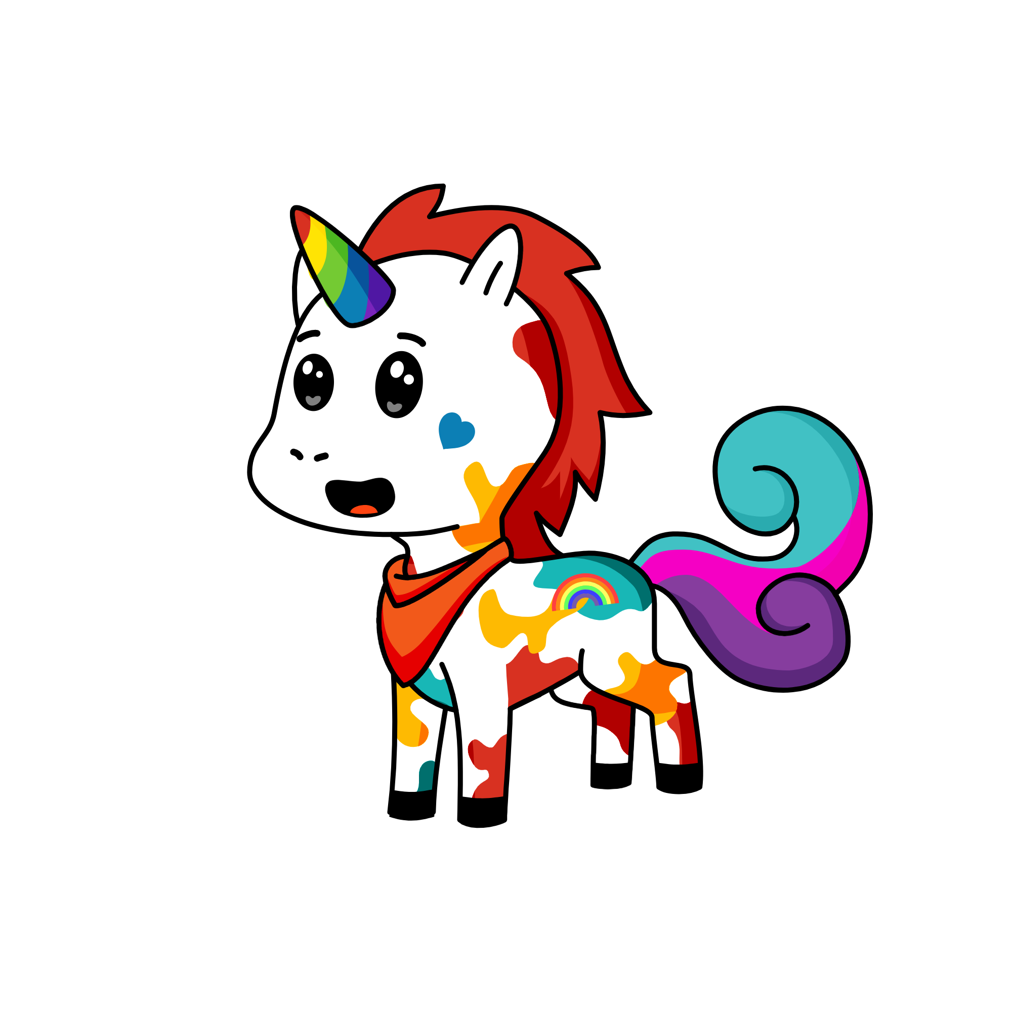 rainbow, the unicorn