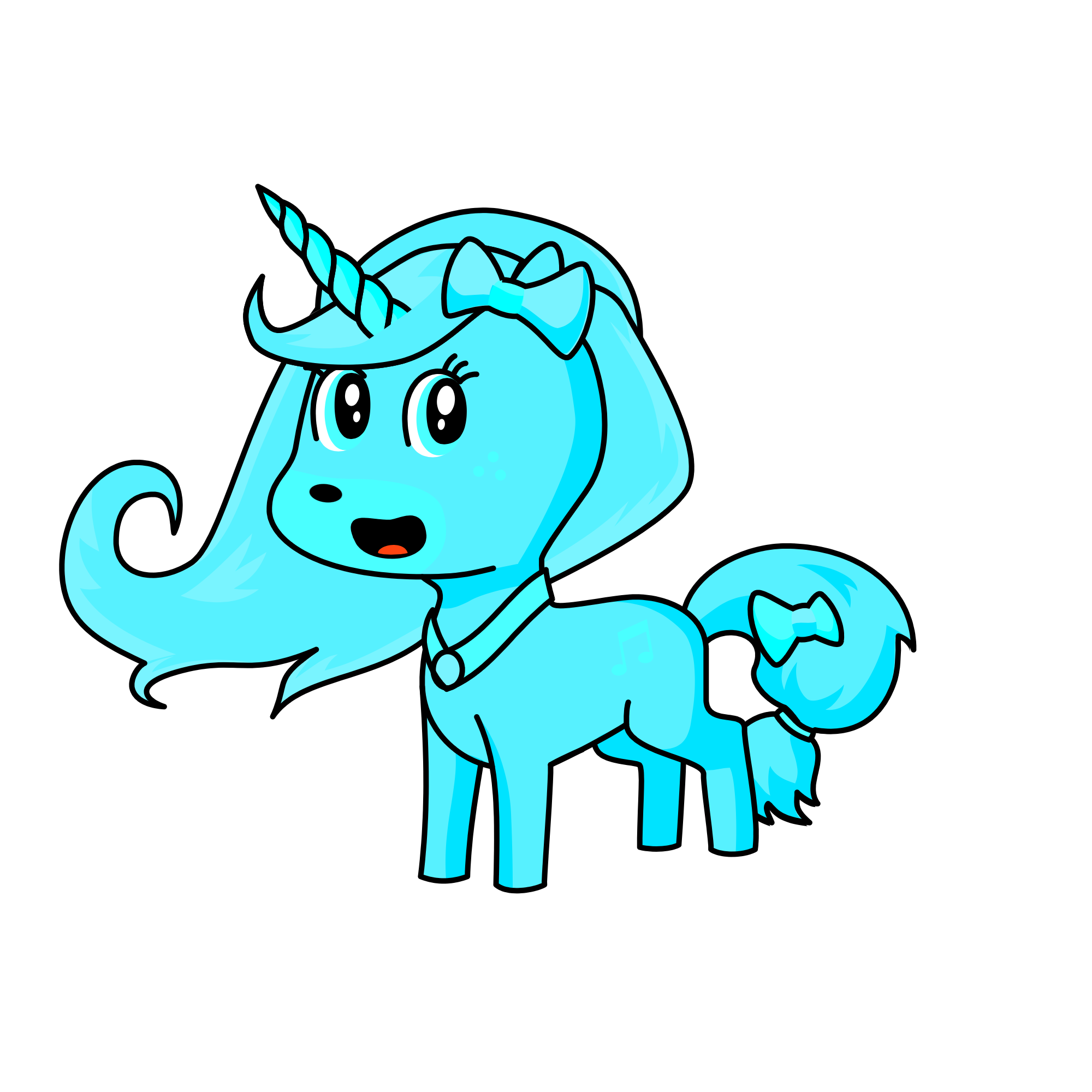 Neonille, the unicorn