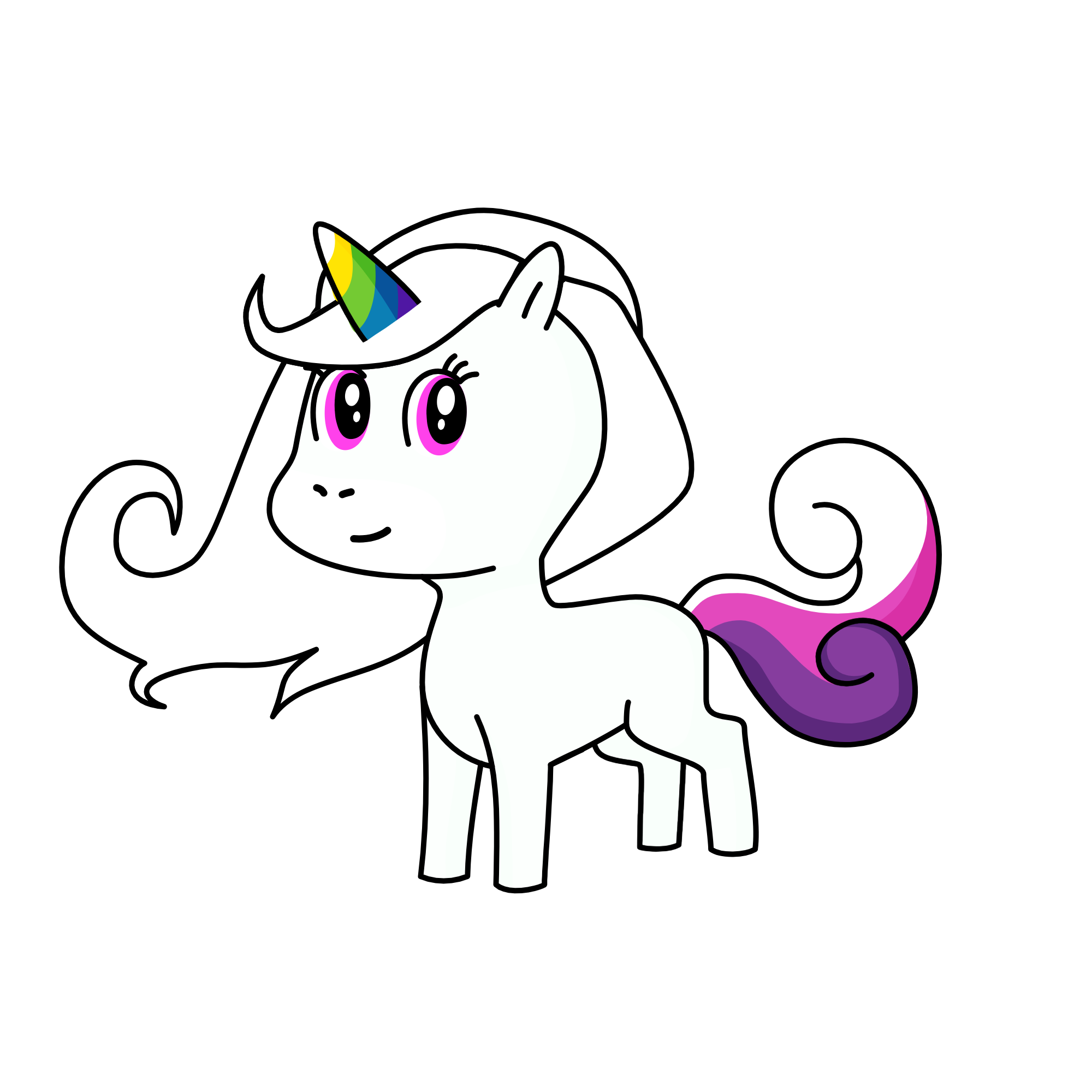 Bubbles, the unicorn