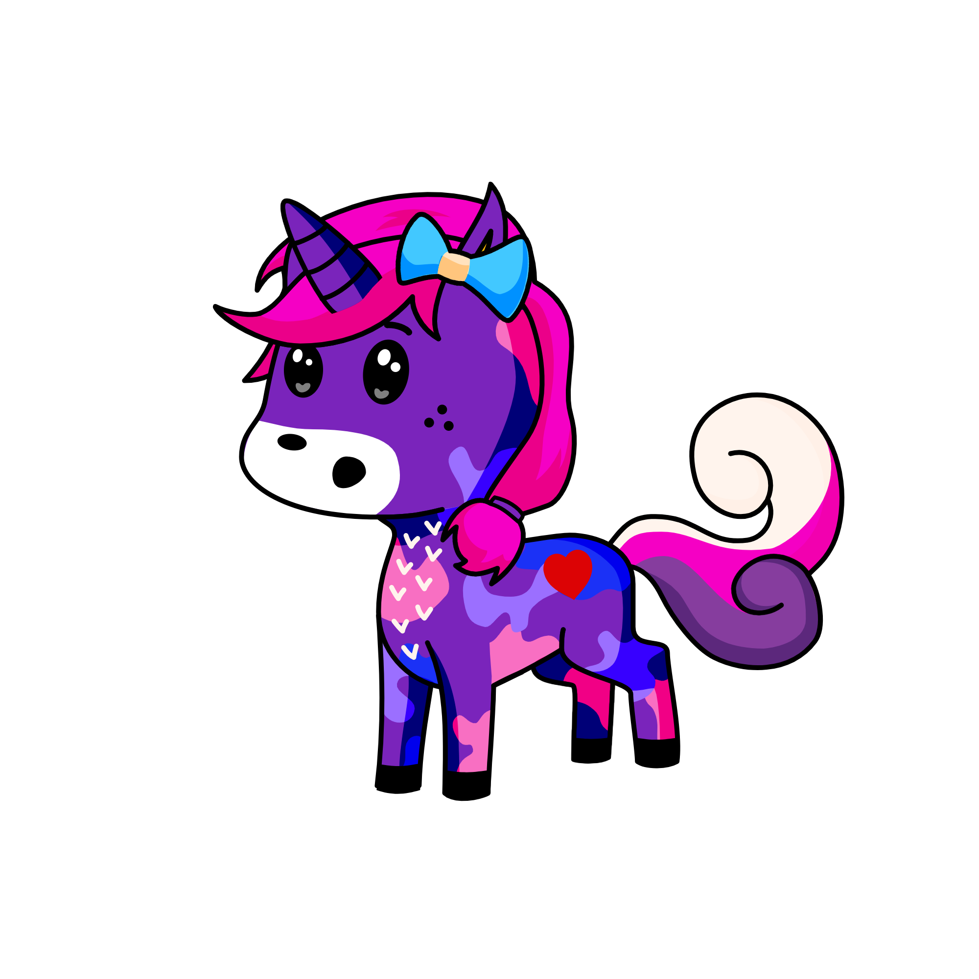 purpley, the unicorn