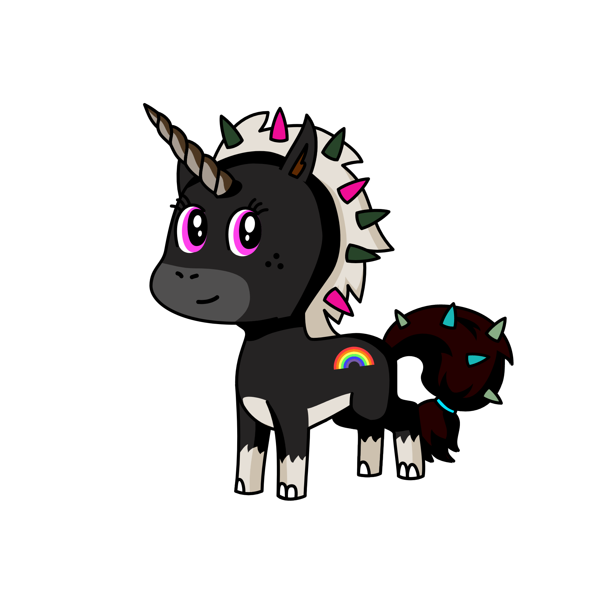 dark eyed princess , the unicorn