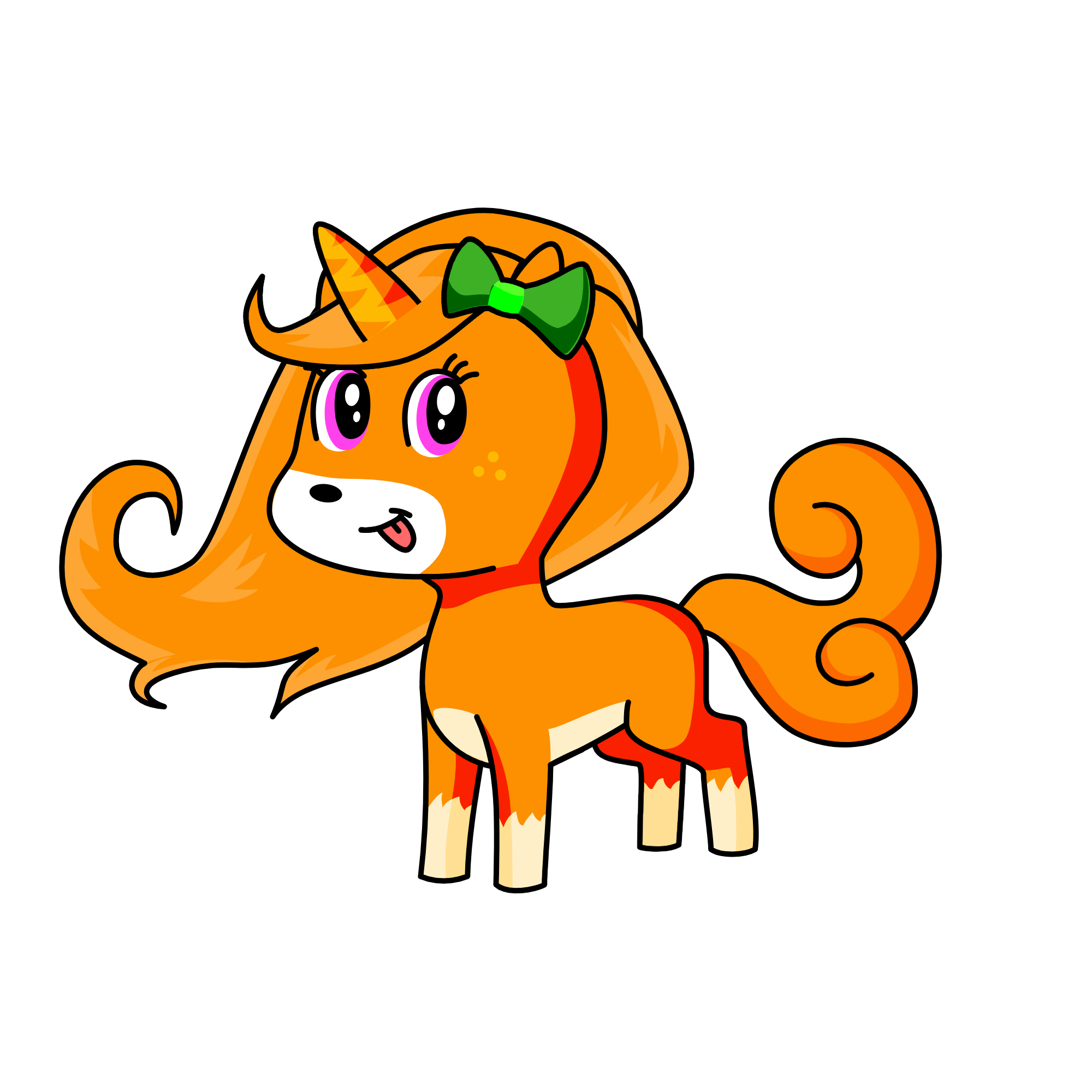 pupucorn, the unicorn