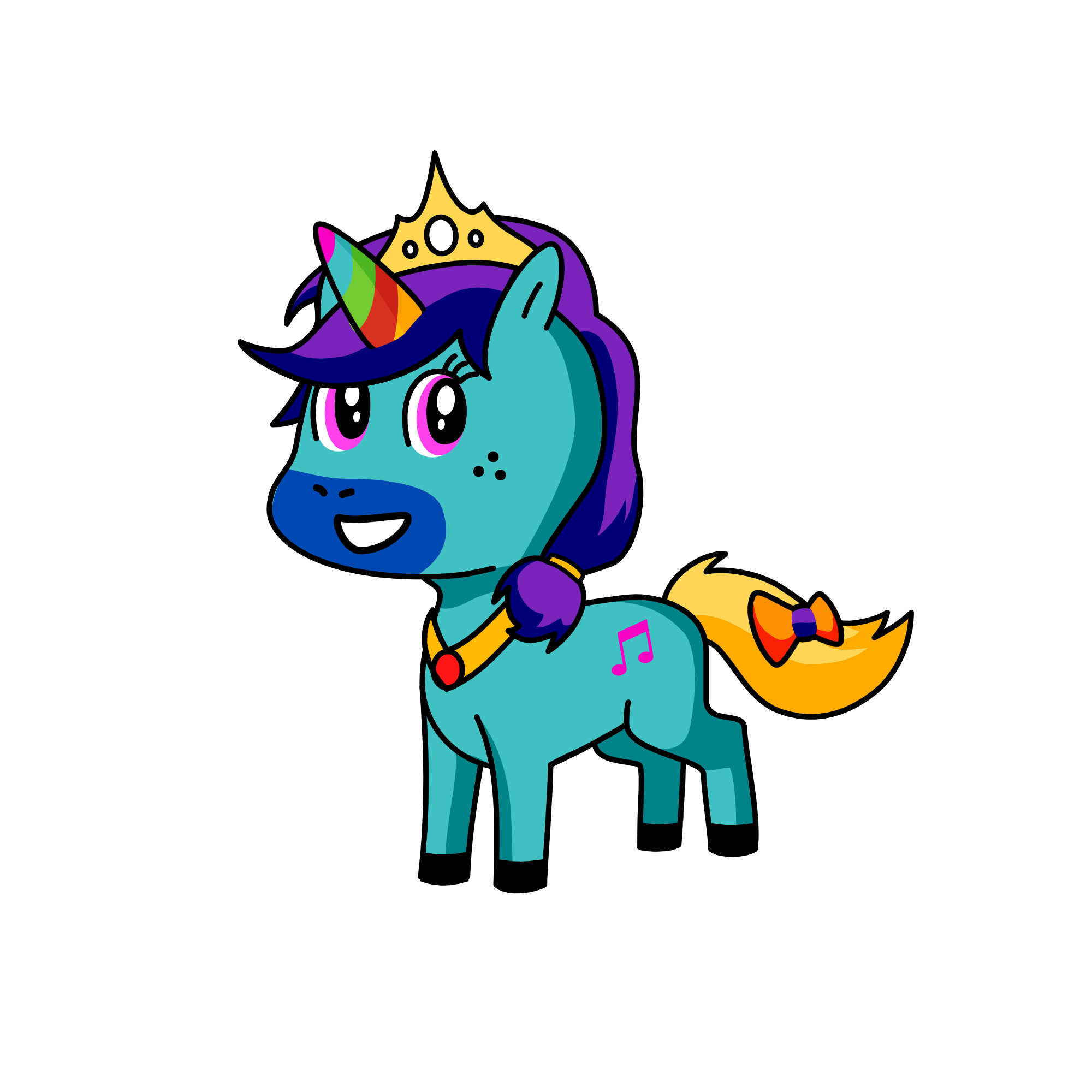  princess, the unicorn