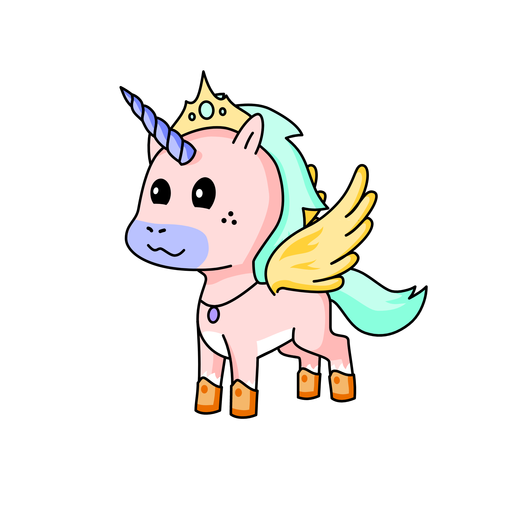 pastel, the unicorn