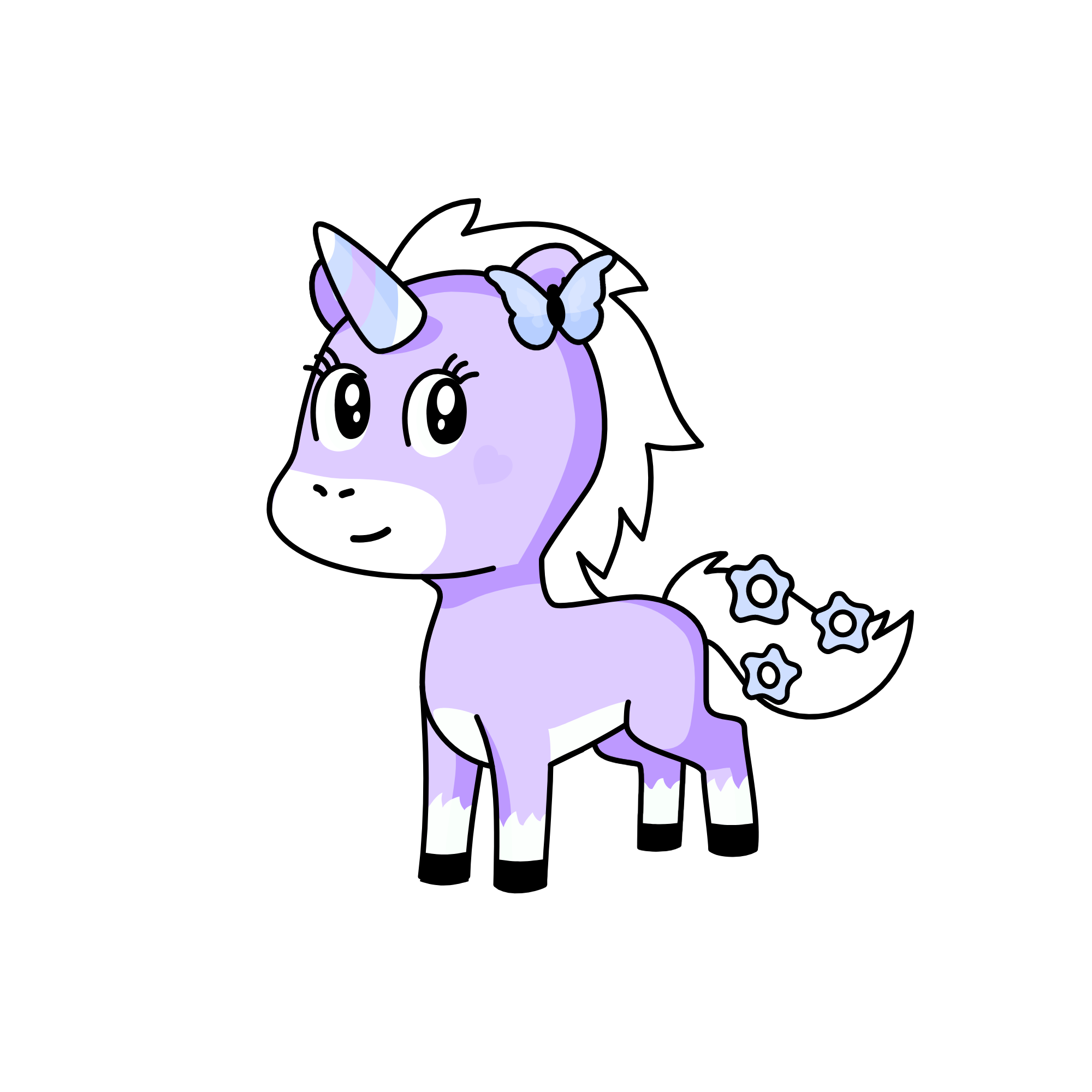 Violet, the unicorn
