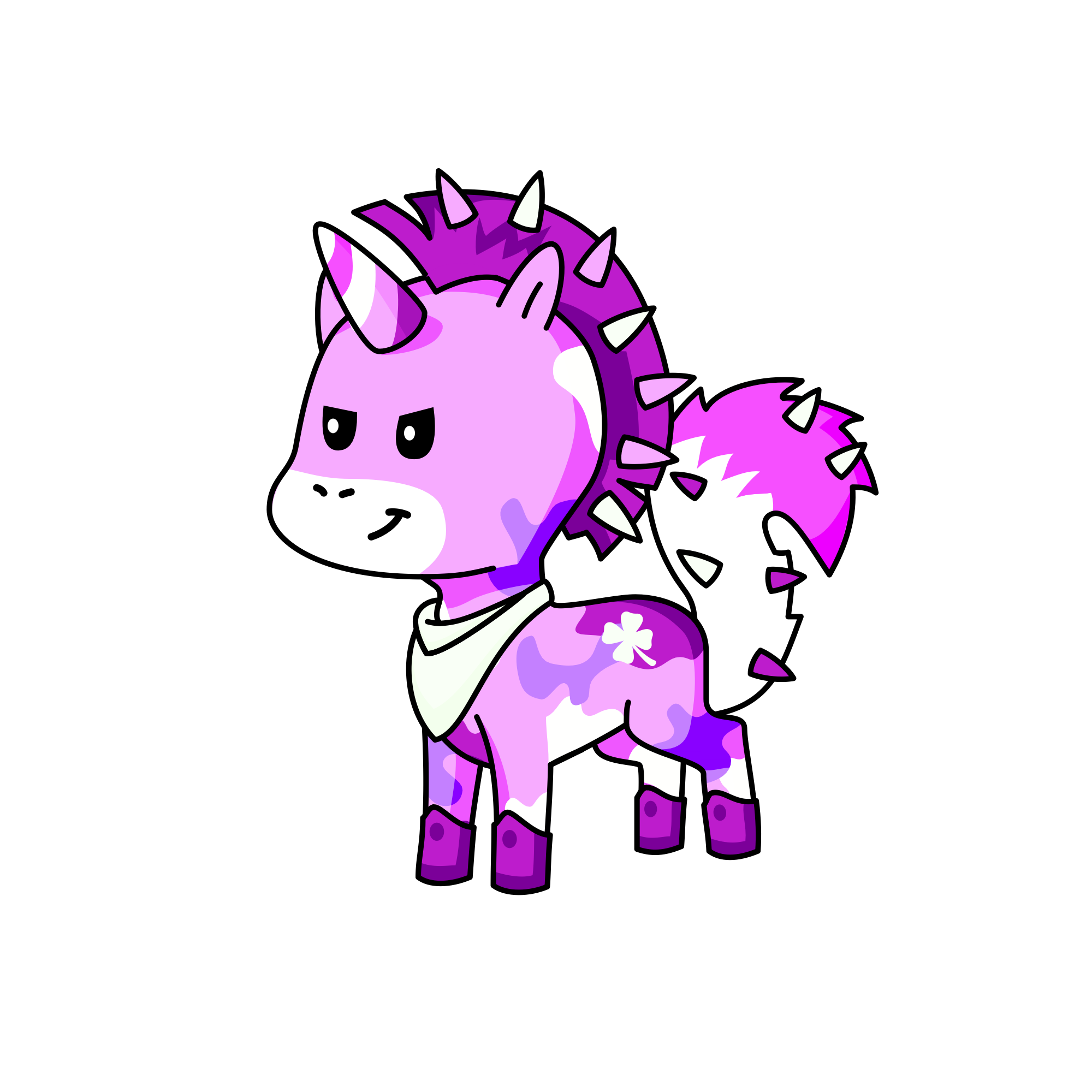 Purplish , the unicorn