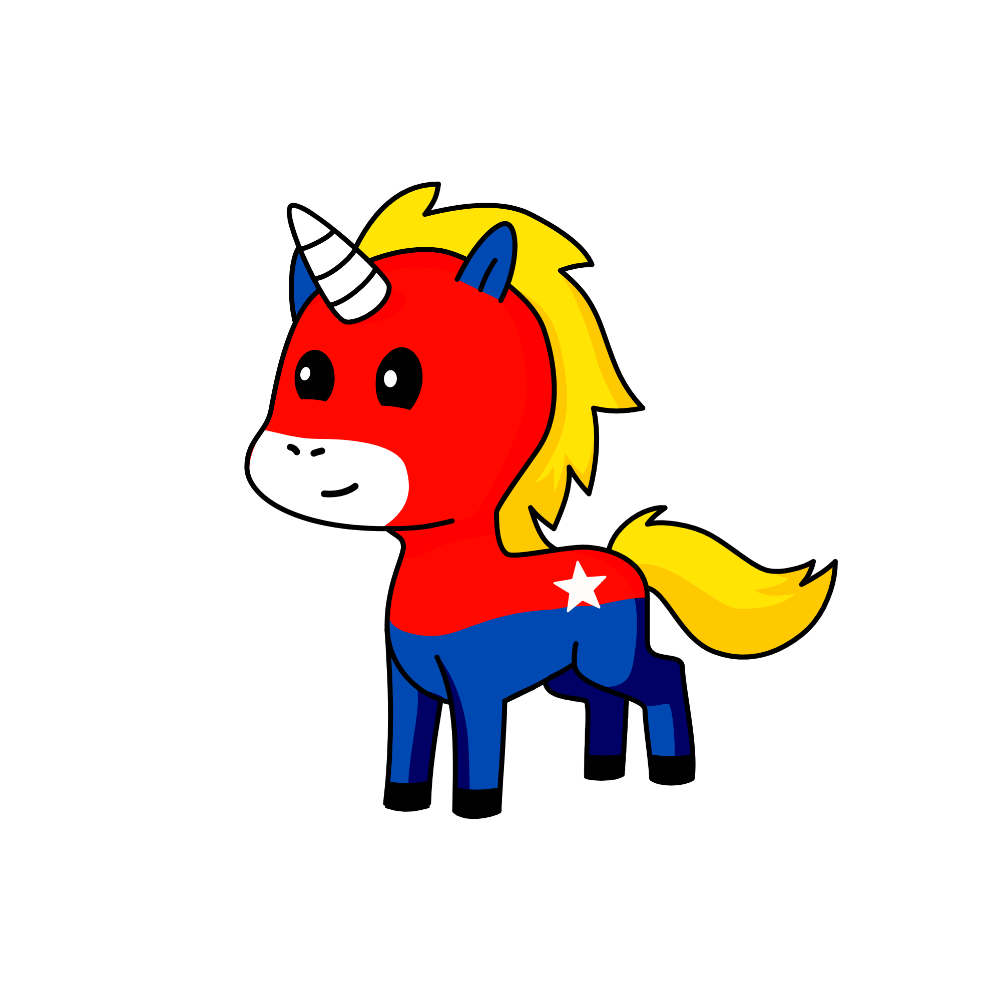 Captain America, the unicorn