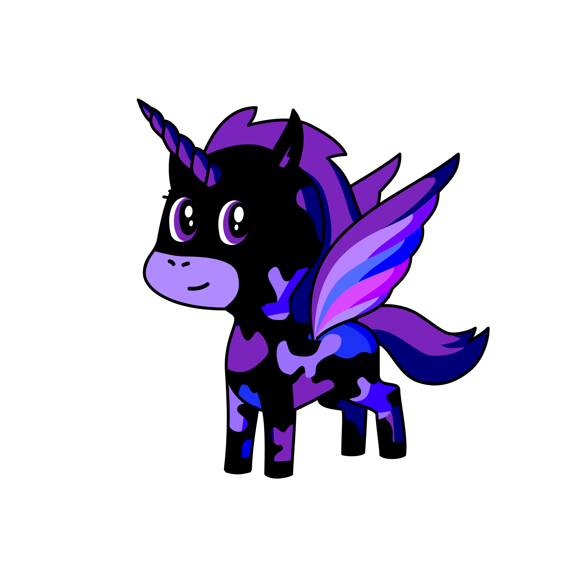 Violet, the unicorn