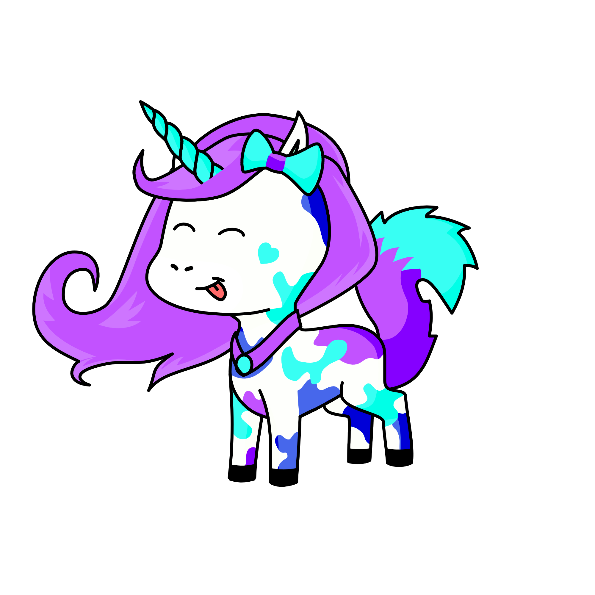 purple beauty , the unicorn