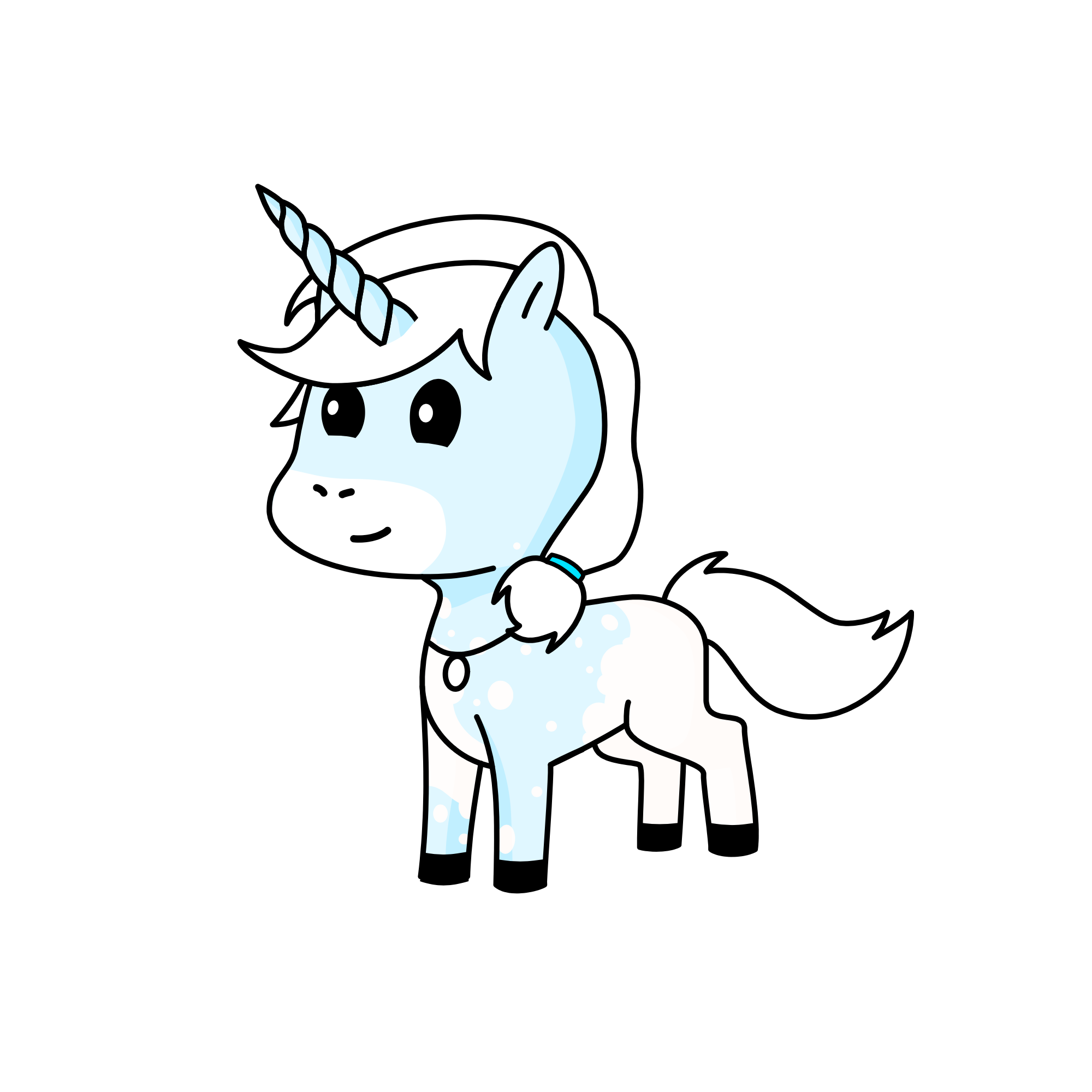 Cloudy, the unicorn