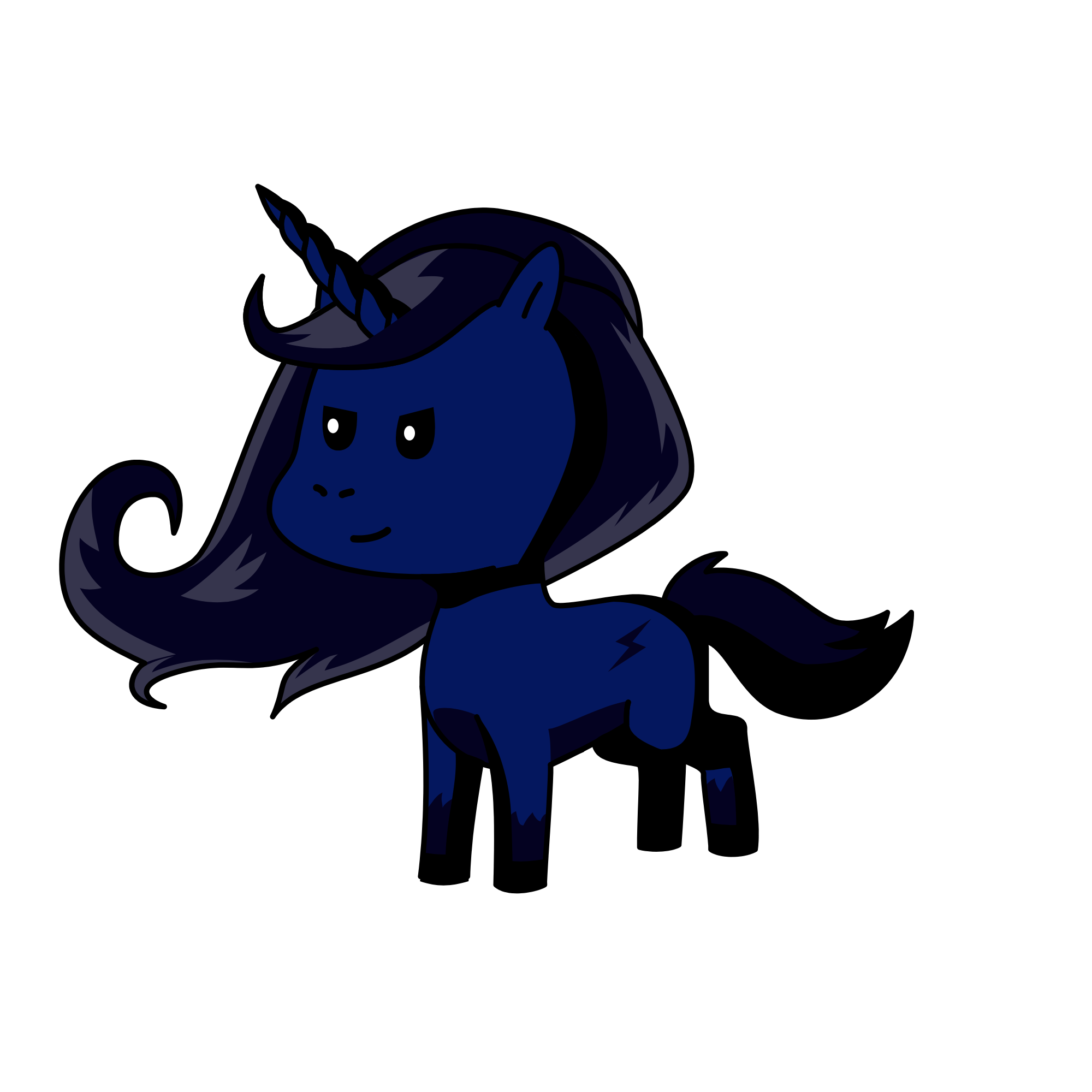 Blackness, the unicorn
