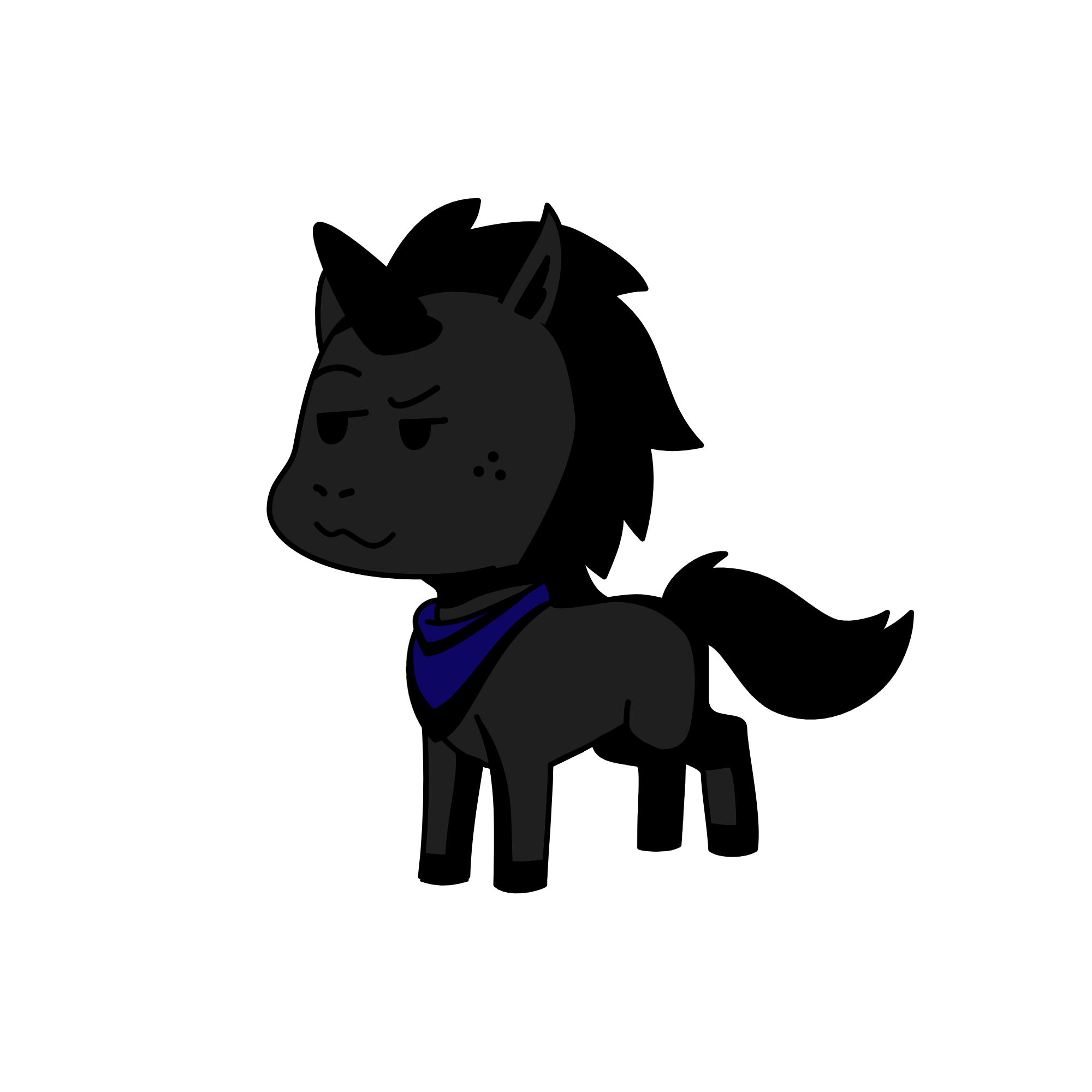 Midnight, the unicorn